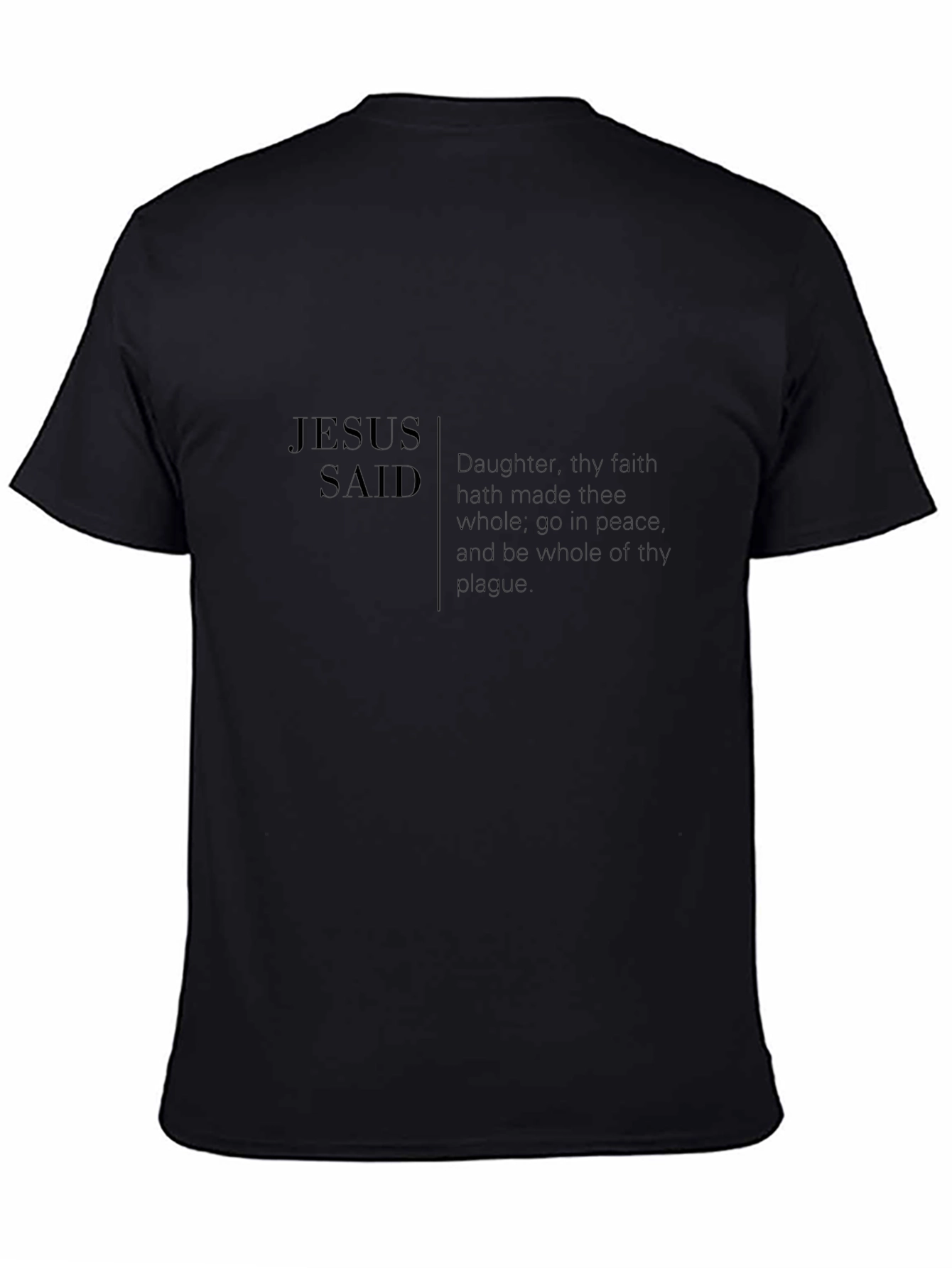 Jesus Said Graphic Tee - Black