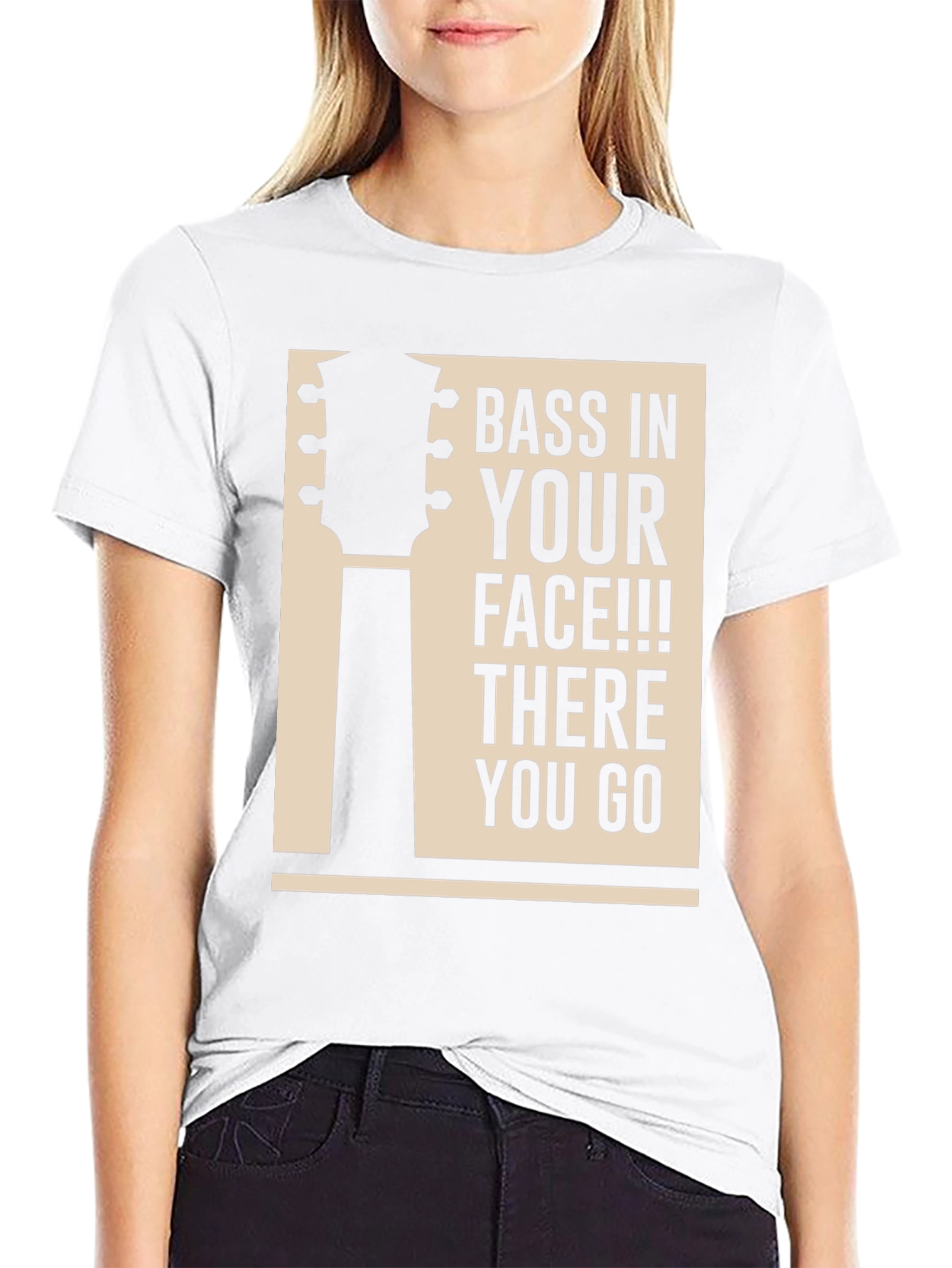 Bass In Your Face T-Shirt - Black