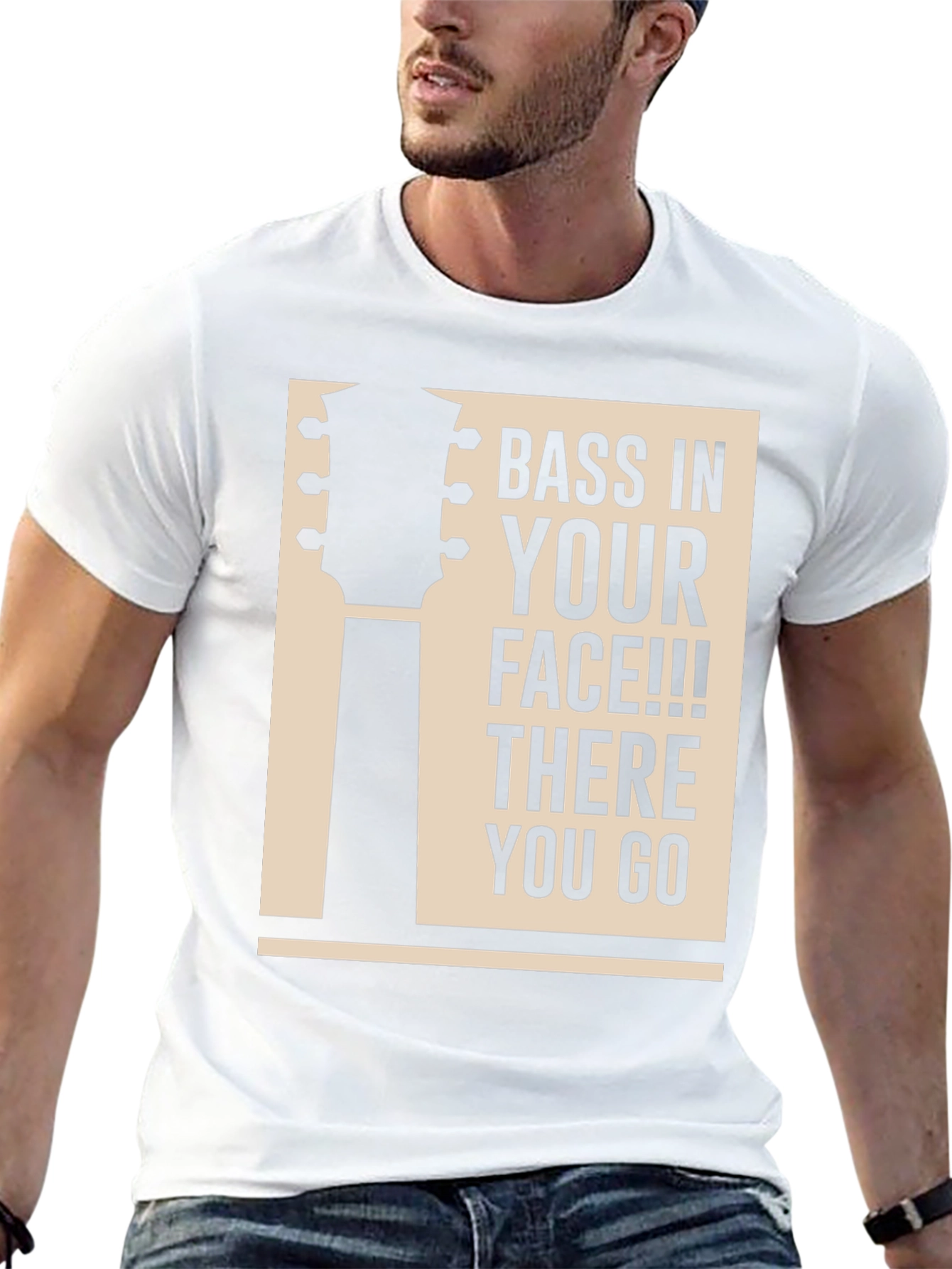 Bass In Your Face T-Shirt - Black