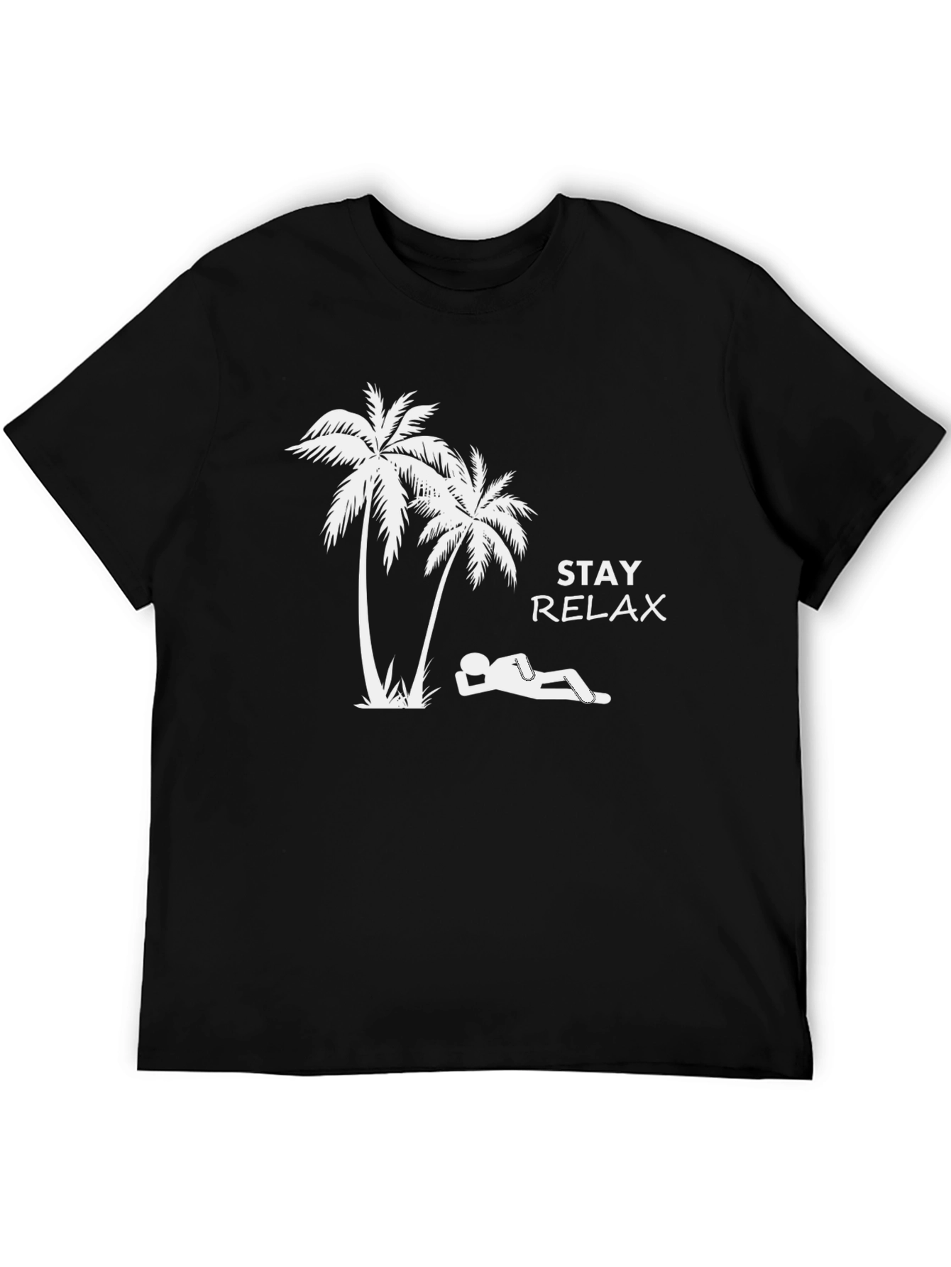 Stay Relax T-Shirt - Palm Tree Graphic Tee