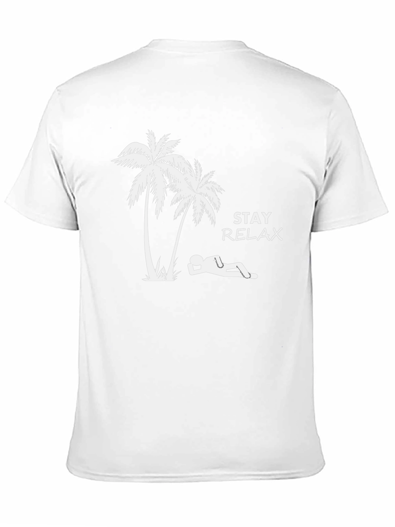 Stay Relax T-Shirt - Palm Tree Graphic Tee