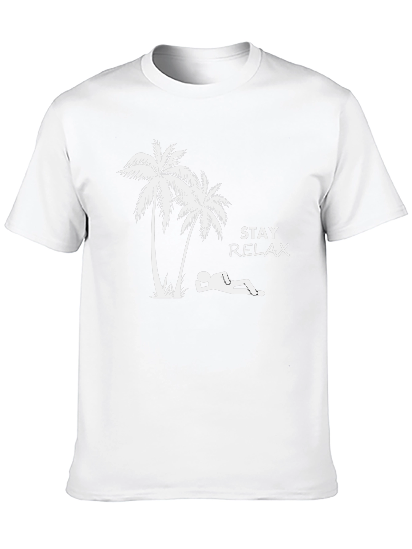 Stay Relax T-Shirt - Palm Tree Graphic Tee
