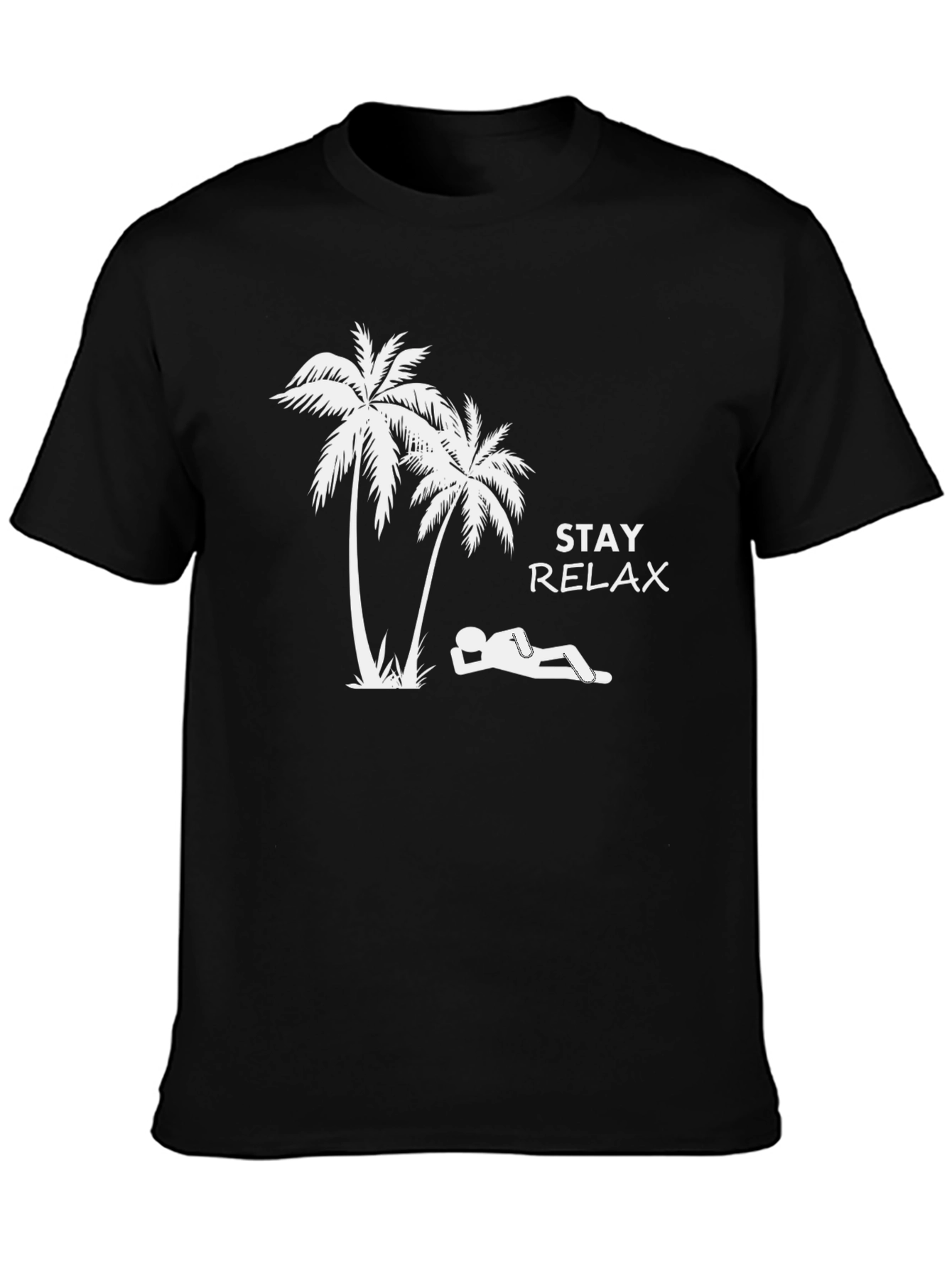 Stay Relax T-Shirt - Palm Tree Graphic Tee
