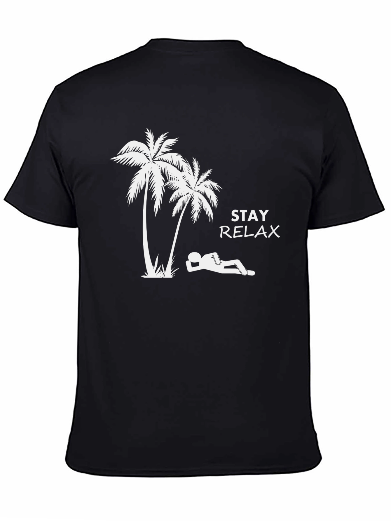 Stay Relax T-Shirt - Palm Tree Graphic Tee