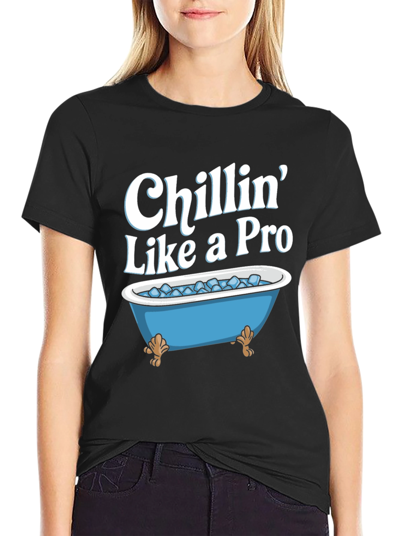 Chillin Like a Pro T-Shirt - Ice Bath Design