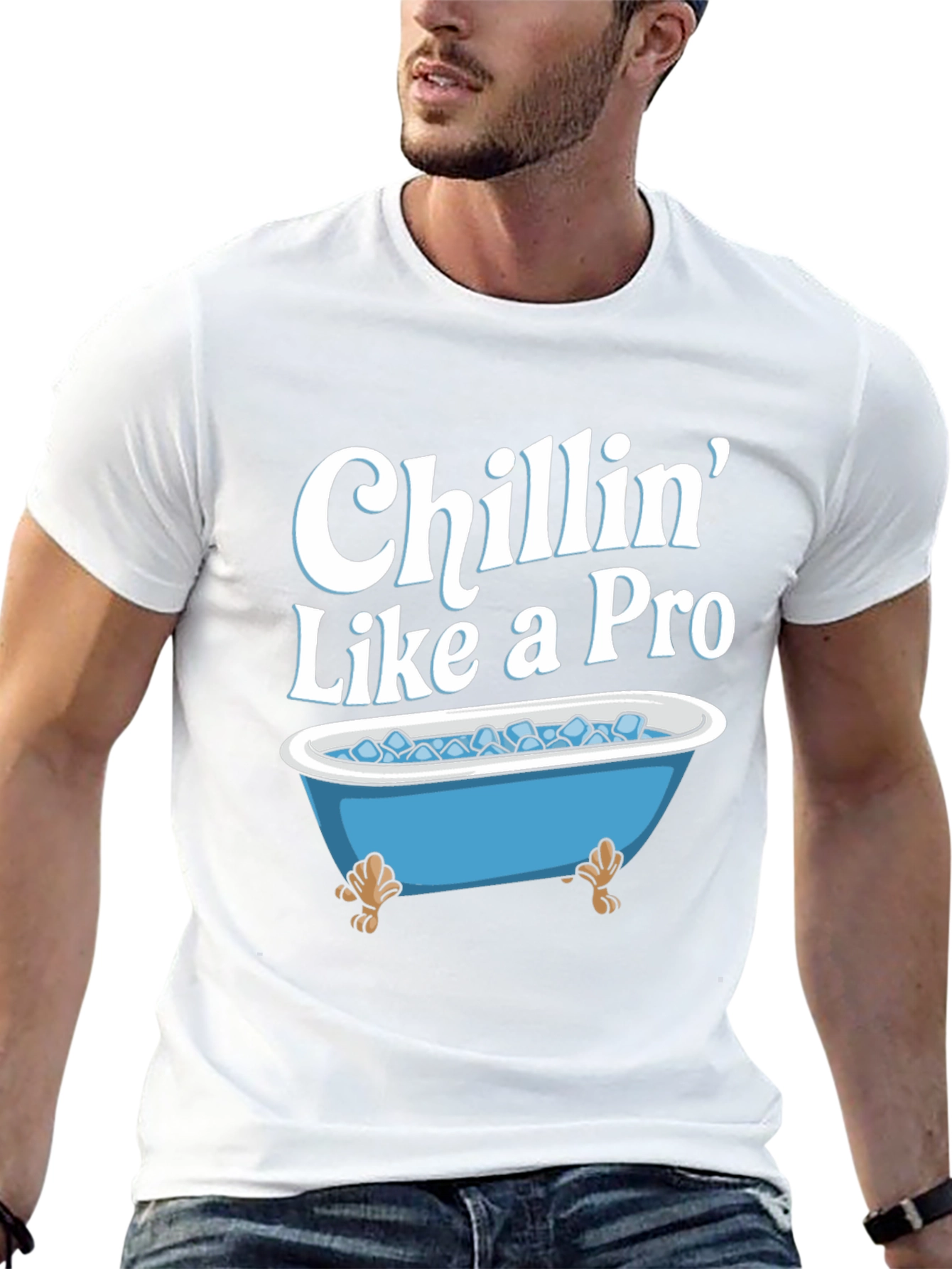 Chillin Like a Pro T-Shirt - Ice Bath Design