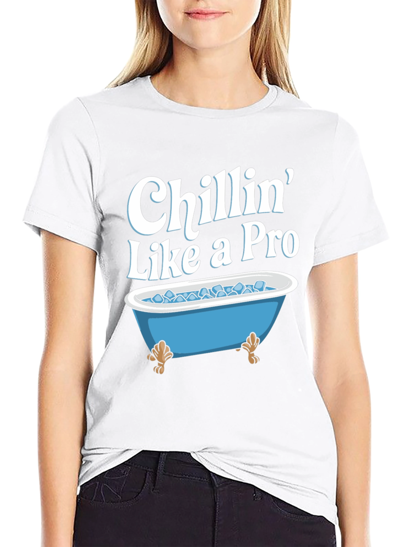 Chillin Like a Pro T-Shirt - Ice Bath Design