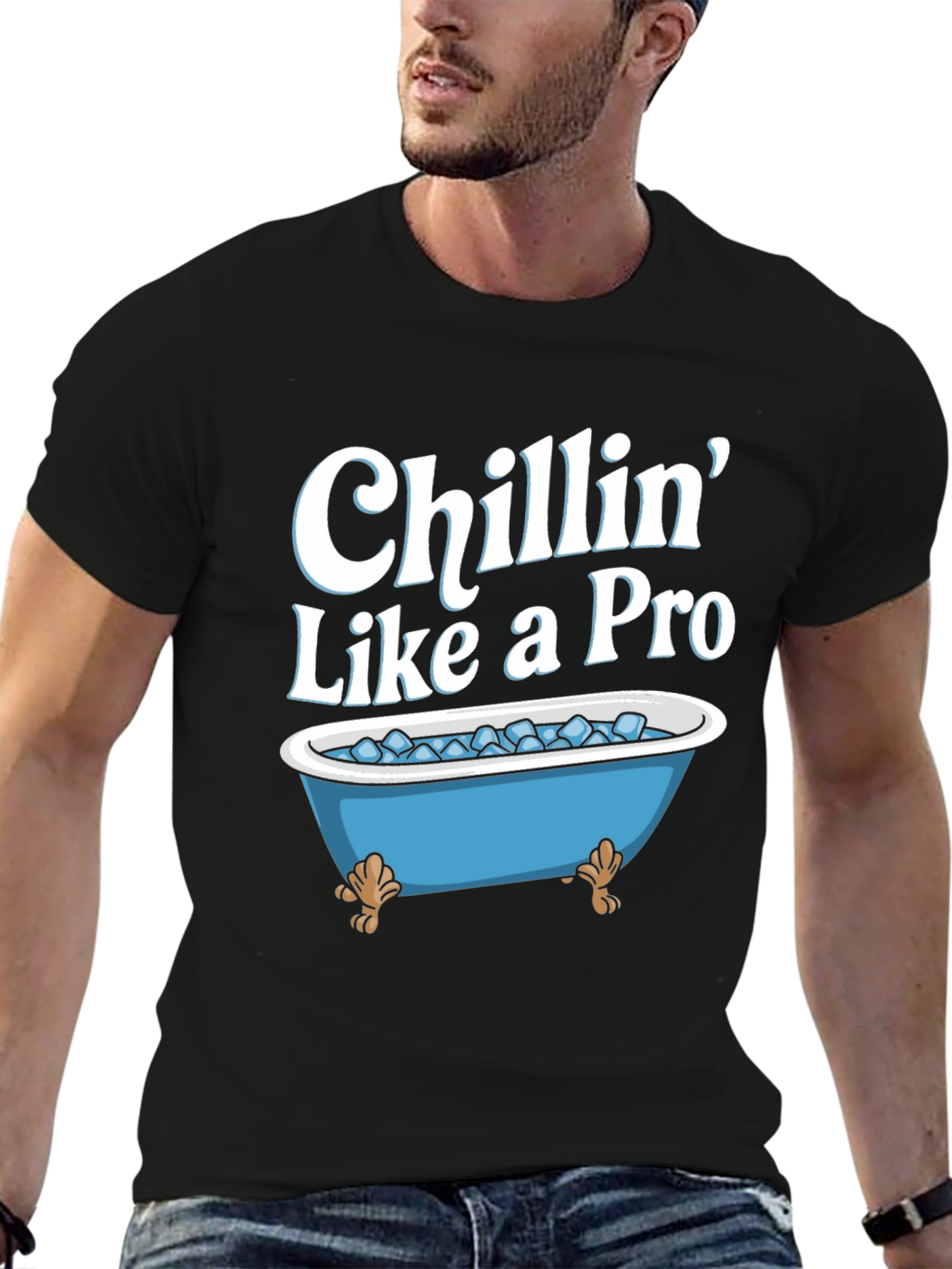 Chillin Like a Pro T-Shirt - Ice Bath Design