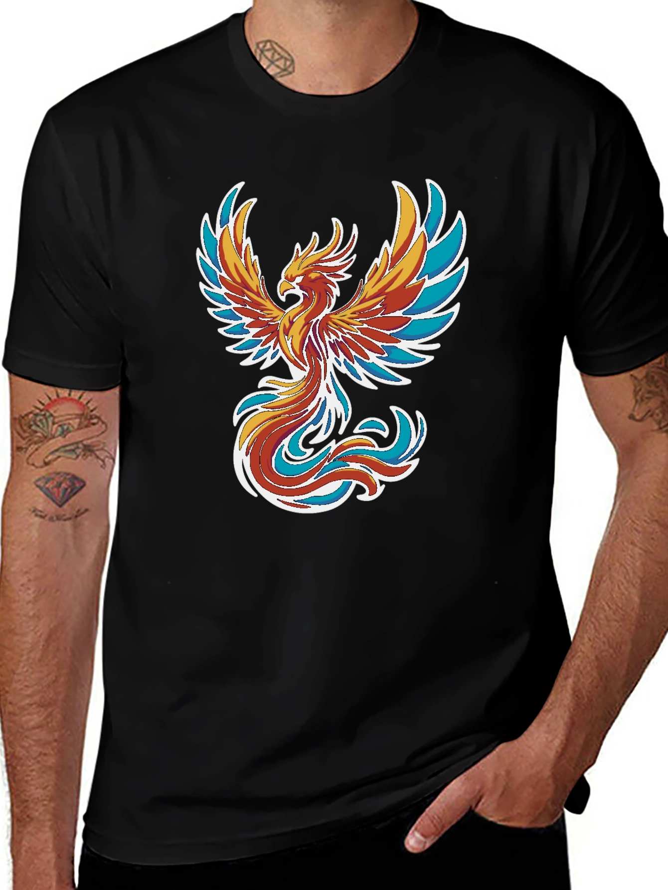 Phoenix Graphic Black T-Shirt