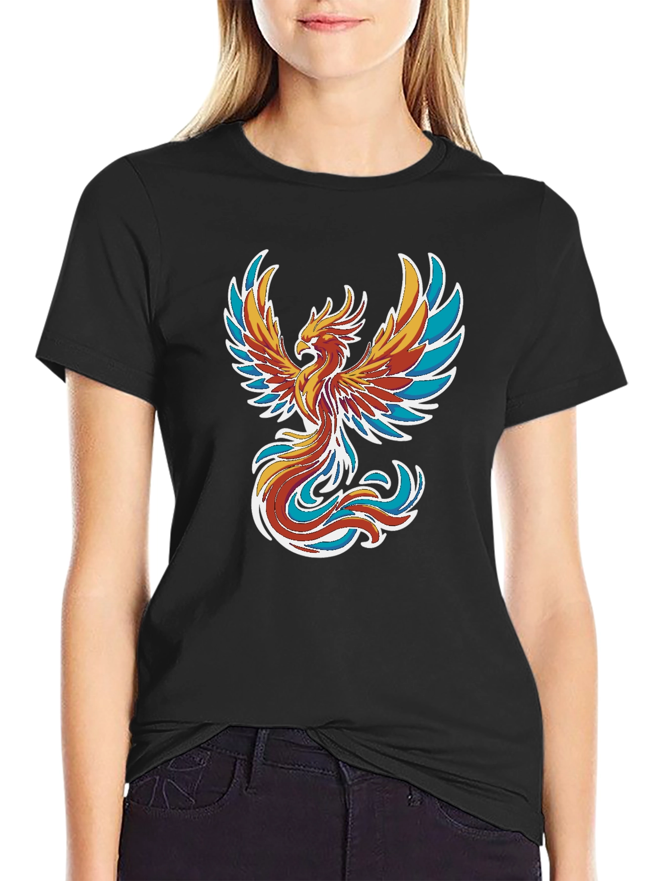 Phoenix Graphic Black T-Shirt