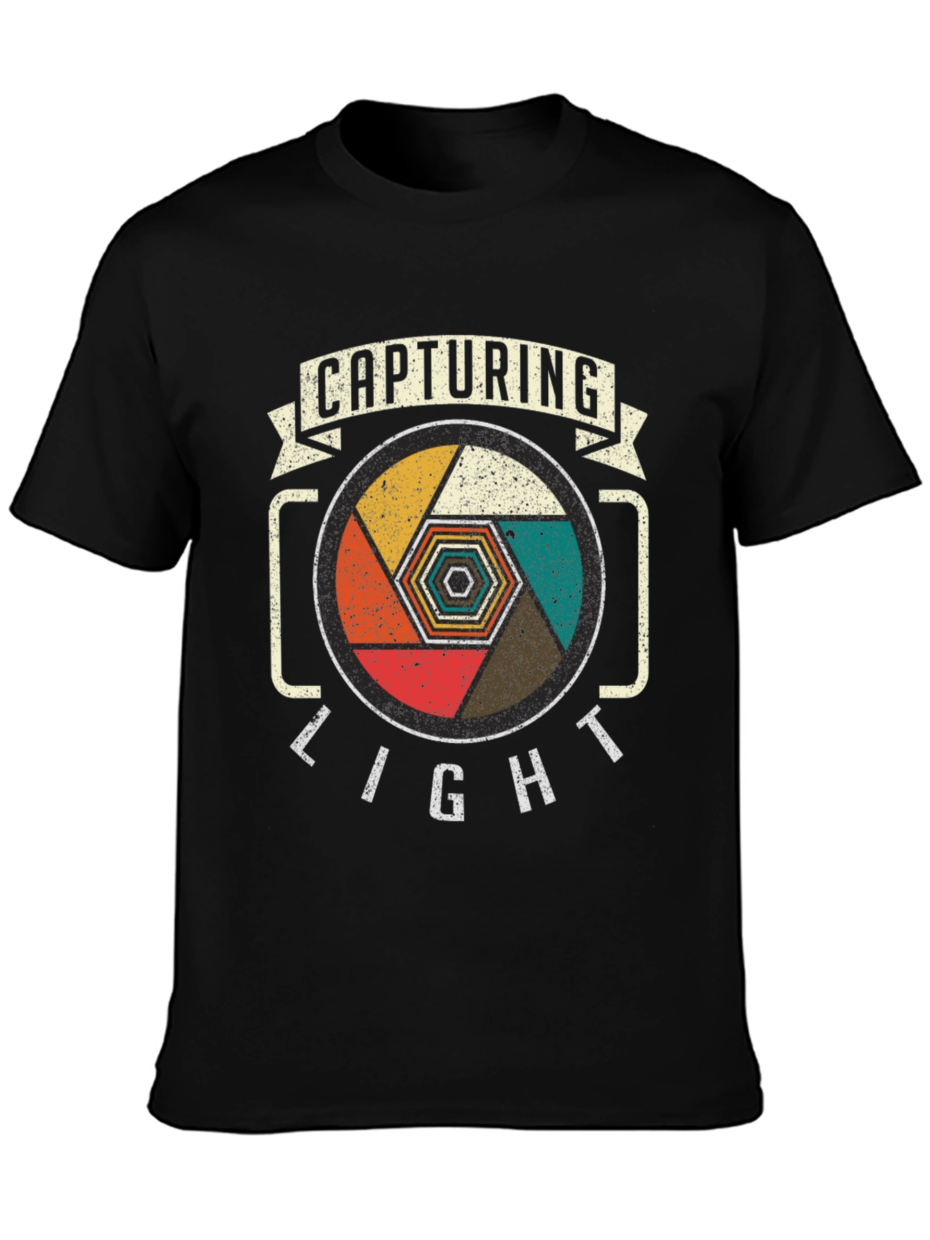 Capturing Light Camera Lens Graphic Tee - Black