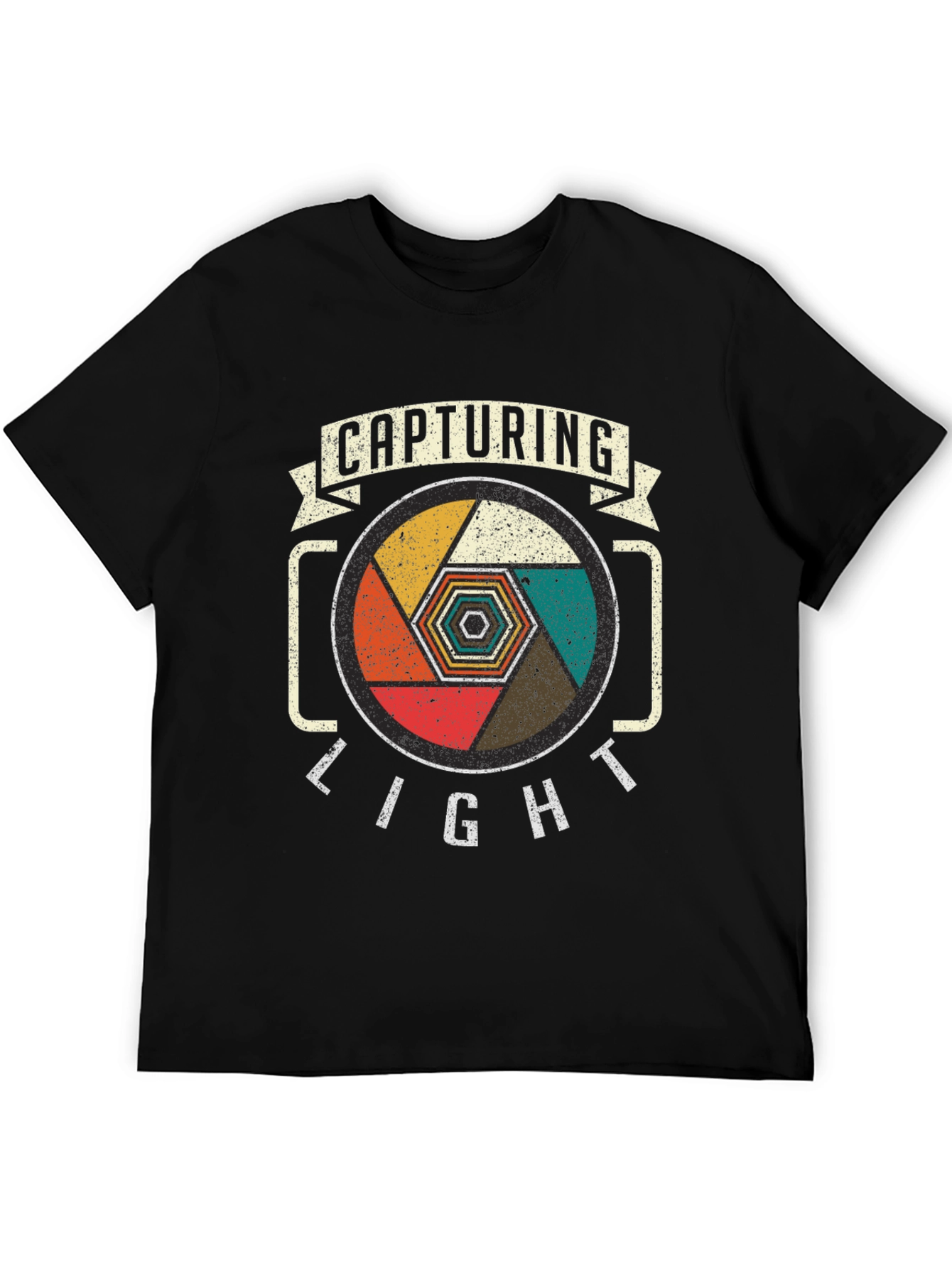 Capturing Light Camera Lens Graphic Tee - Black