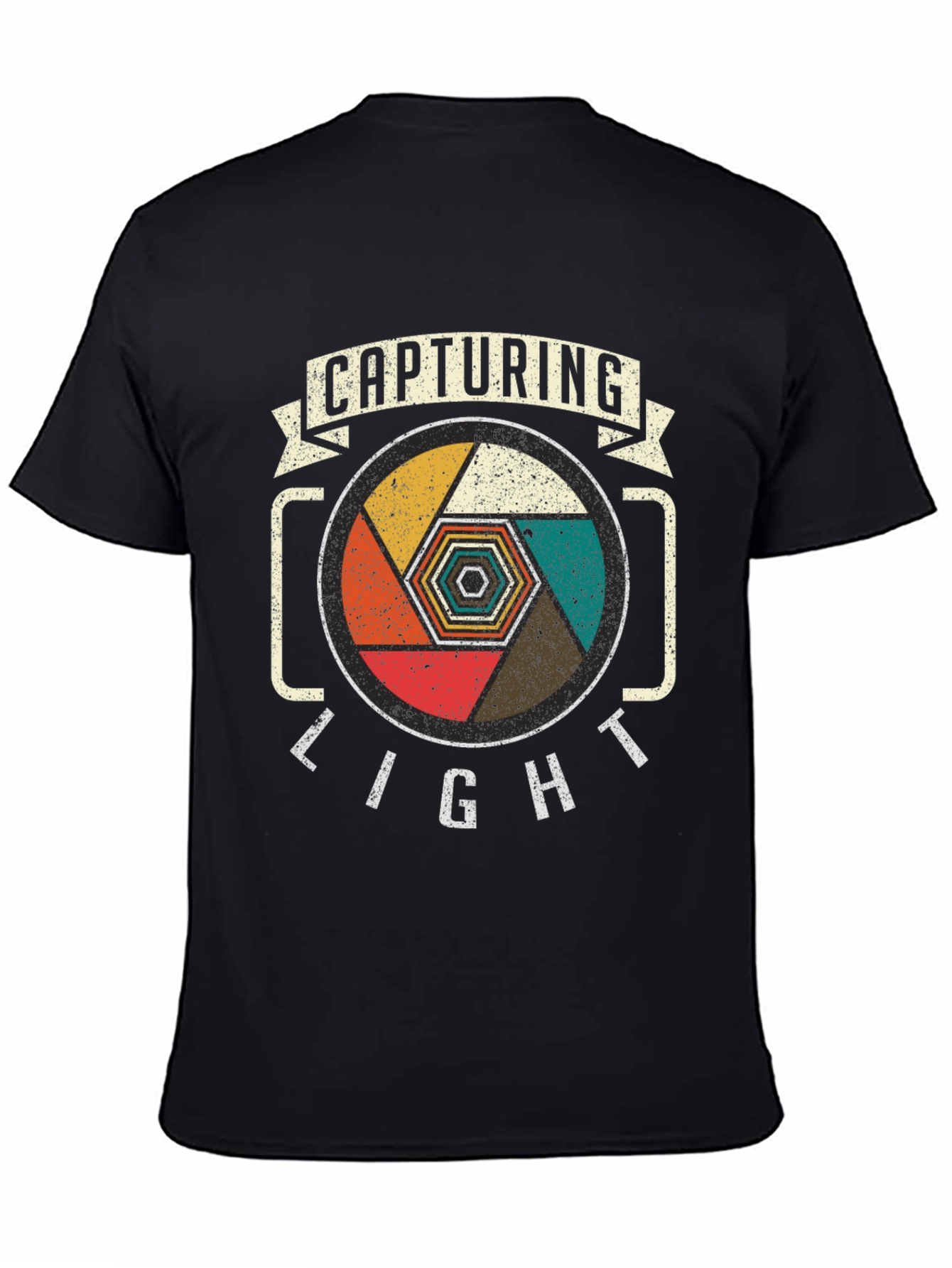 Capturing Light Camera Lens Graphic Tee - Black