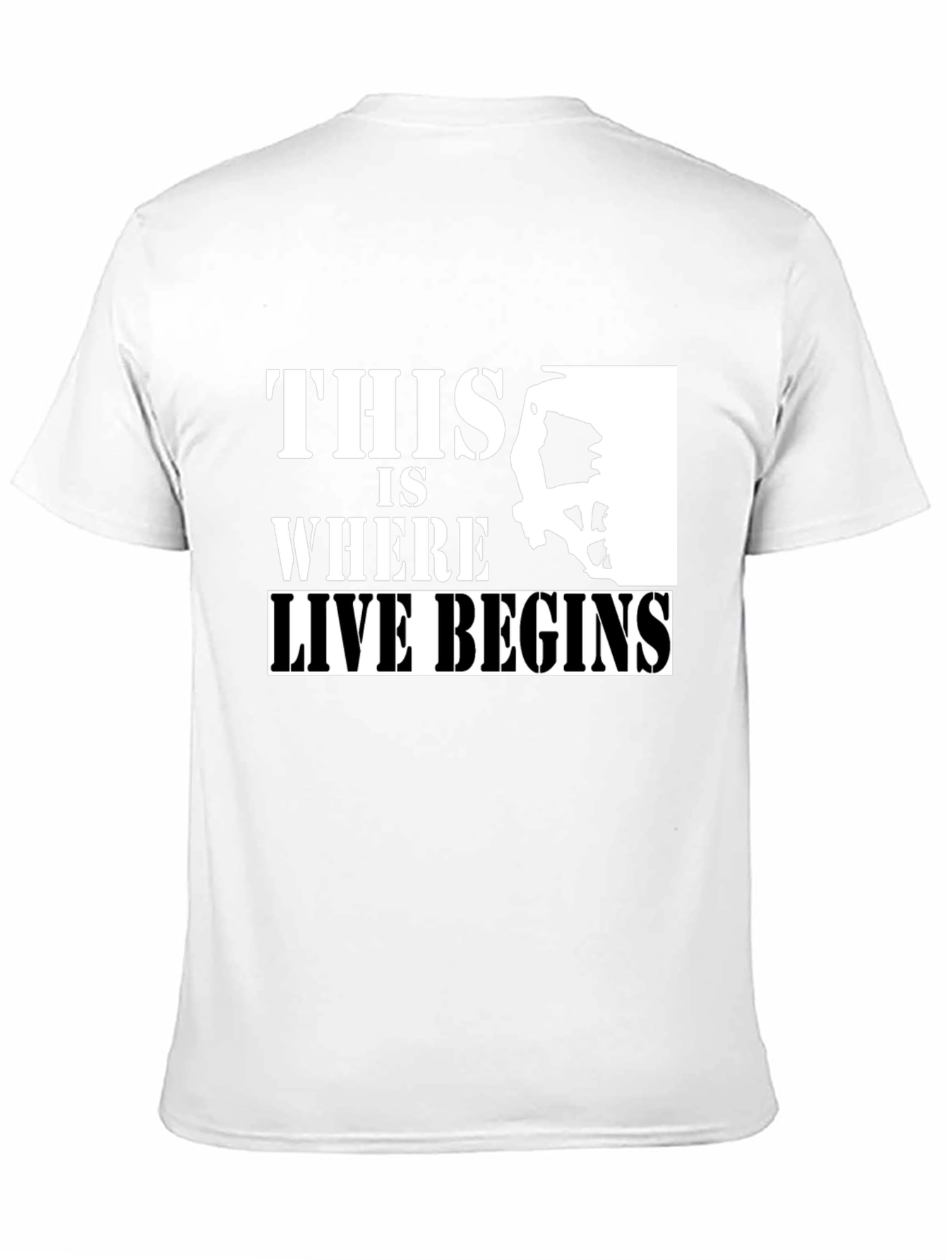 Climbing T-Shirt: This Is Where Life Begins