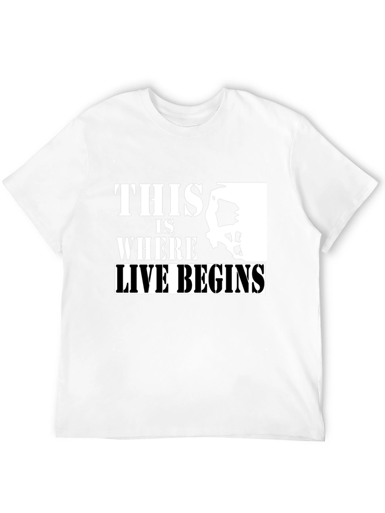 Climbing T-Shirt: This Is Where Life Begins