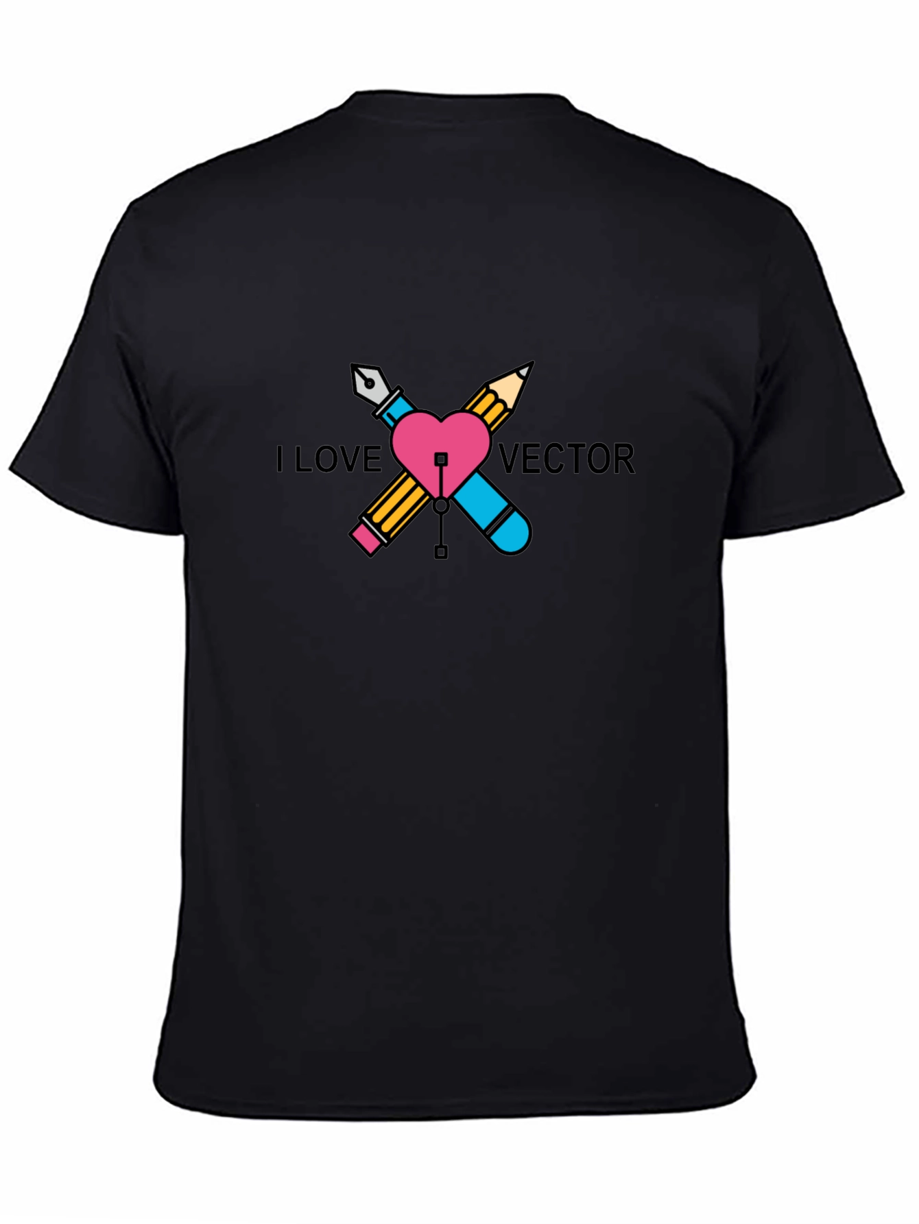 I Love Vector Graphic Design Tee