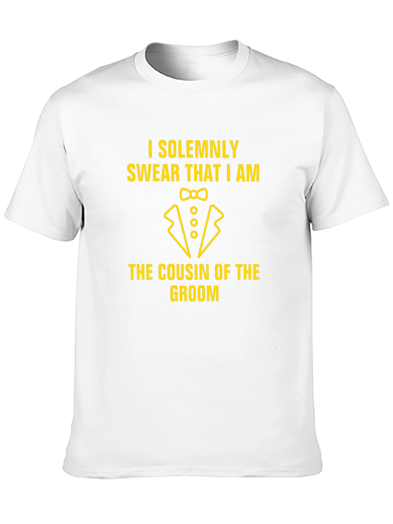 Cousin of the Groom Black Graphic T-Shirt
