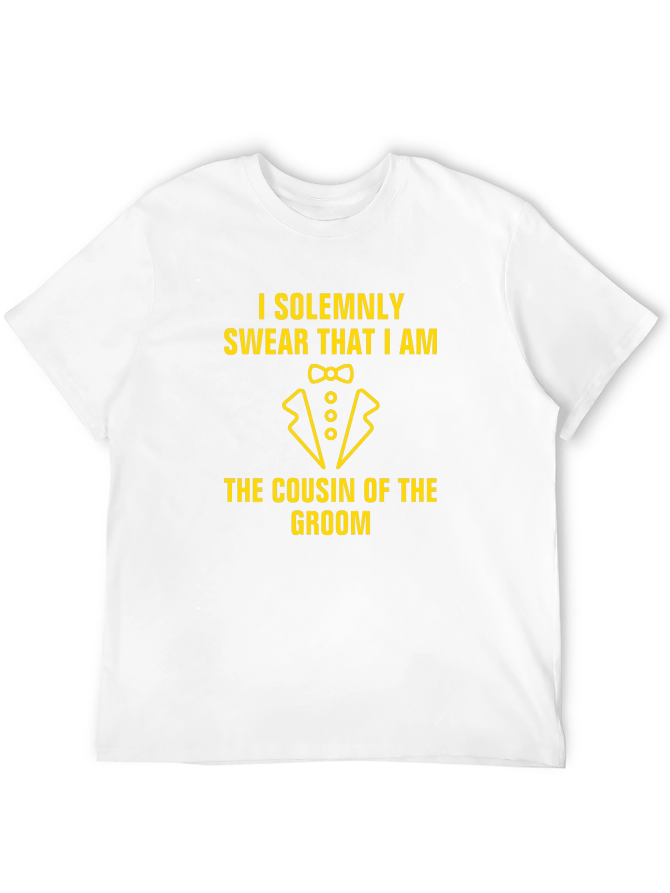 Cousin of the Groom Black Graphic T-Shirt