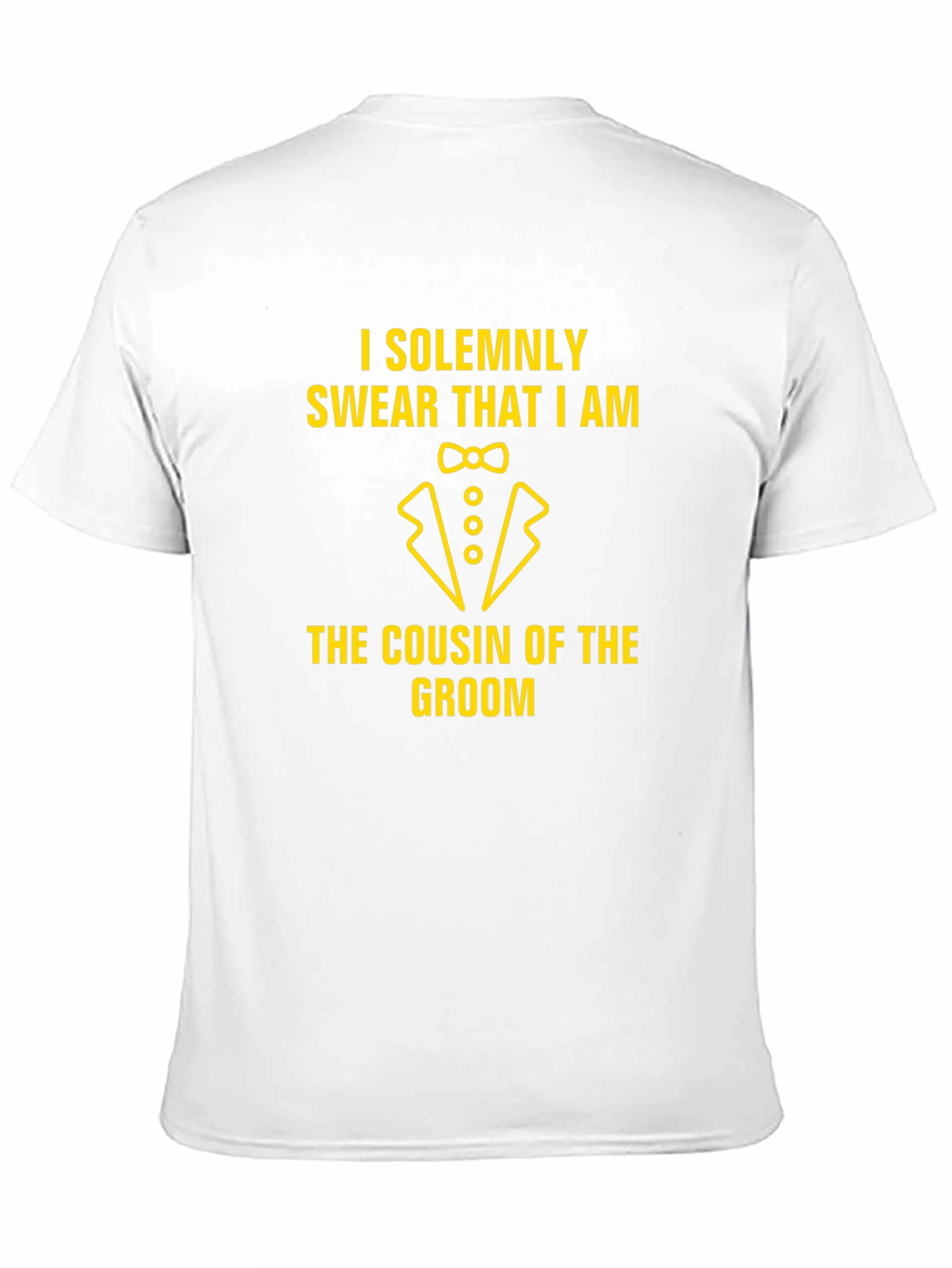 Cousin of the Groom Black Graphic T-Shirt