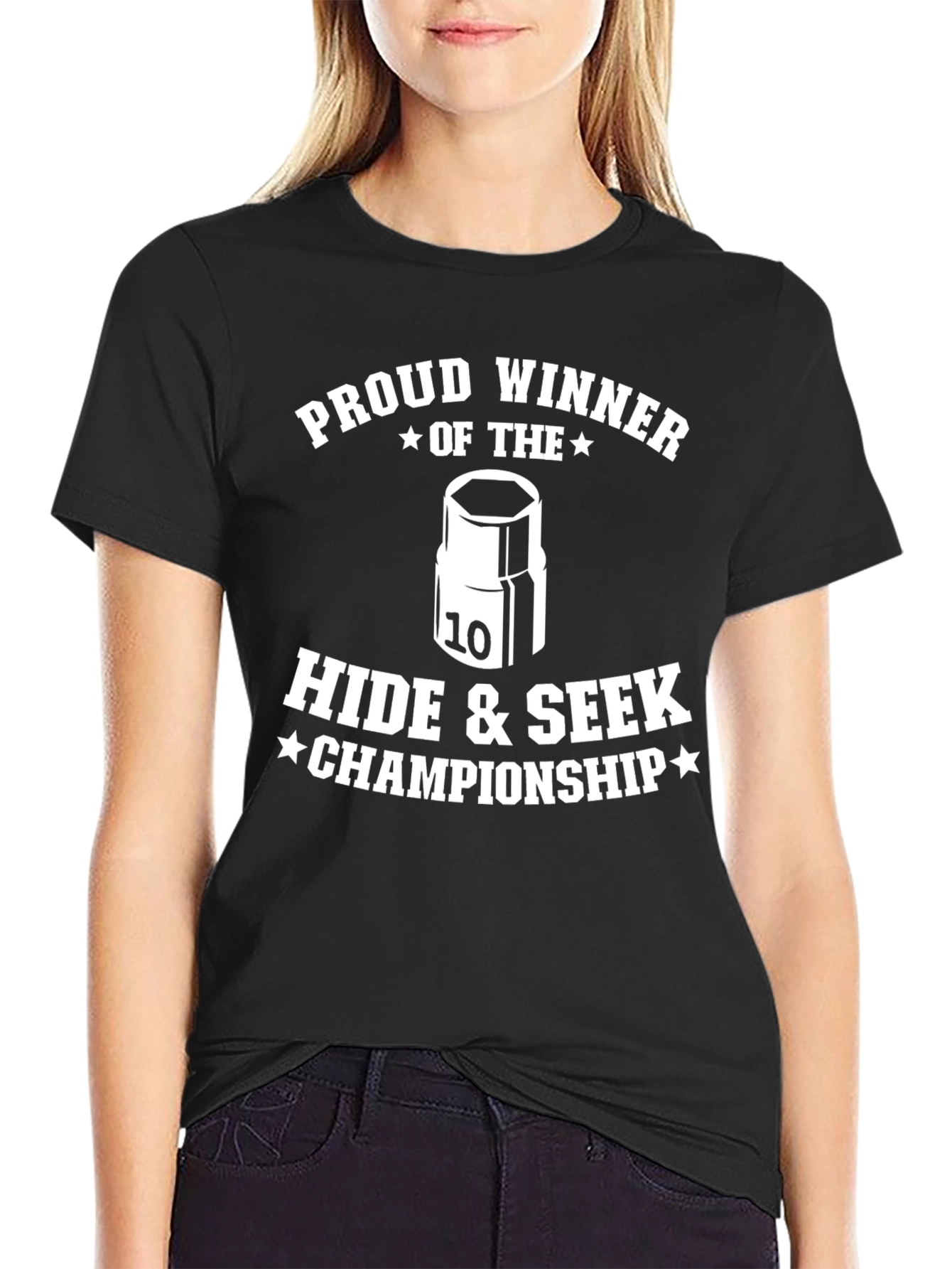 Proud Winner Hide & Seek T-Shirt Black