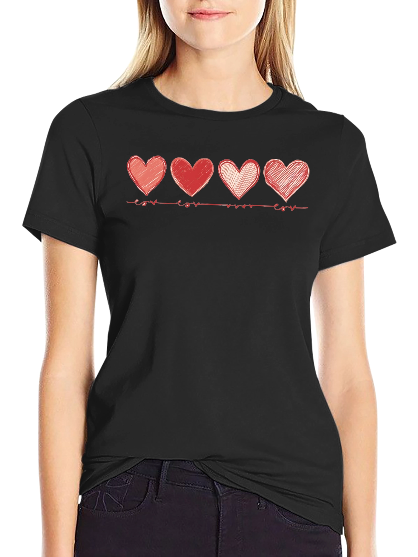 Heartbeat Love T-Shirt - Stylish Graphic Tee