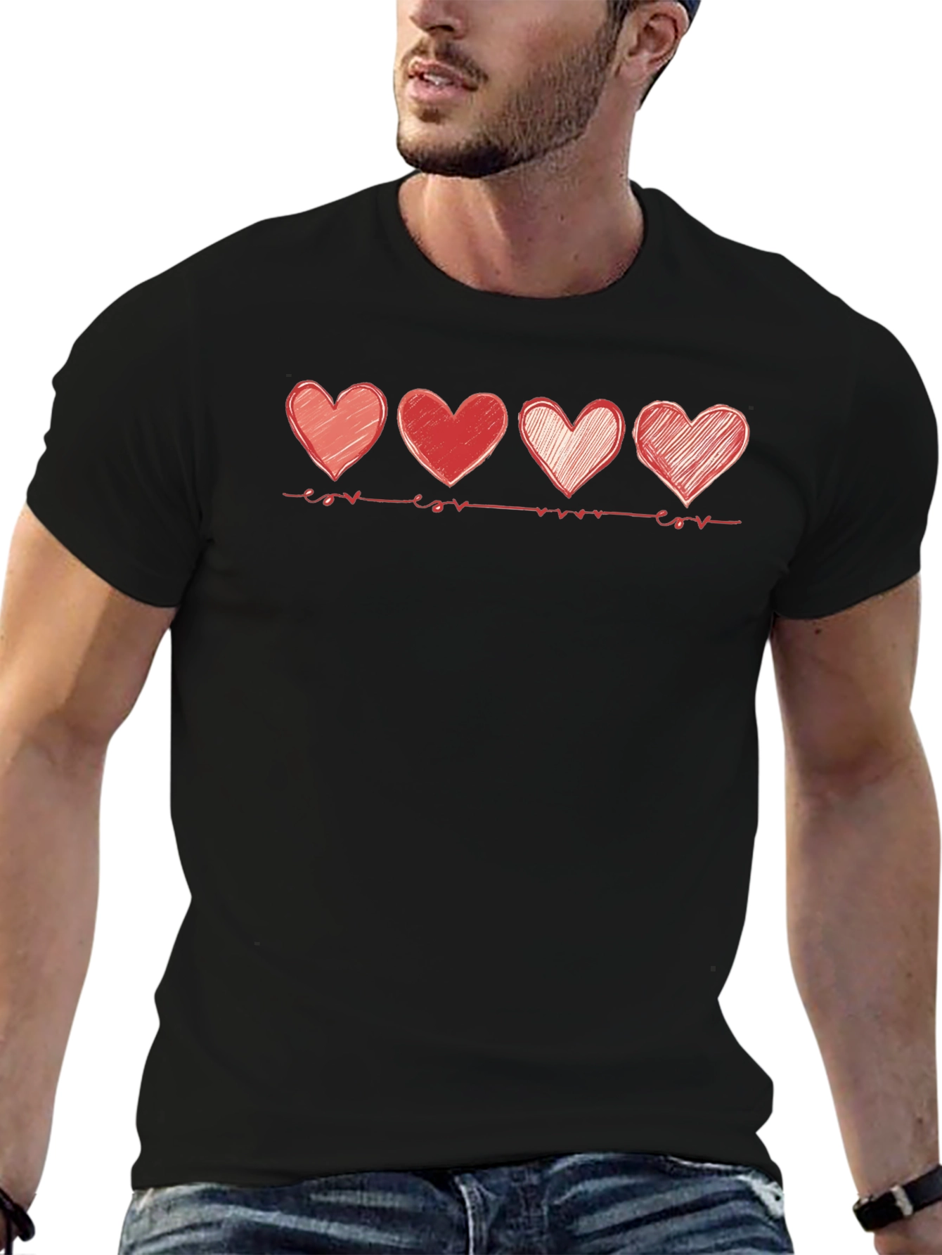 Heartbeat Love T-Shirt - Stylish Graphic Tee