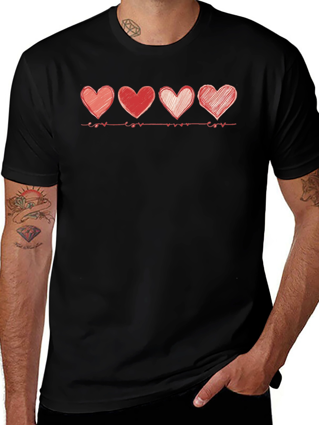 Heartbeat Love T-Shirt - Stylish Graphic Tee