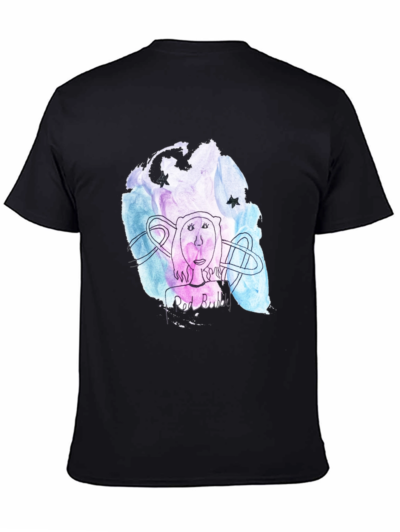 Abstract Art Graphic Black T-Shirt