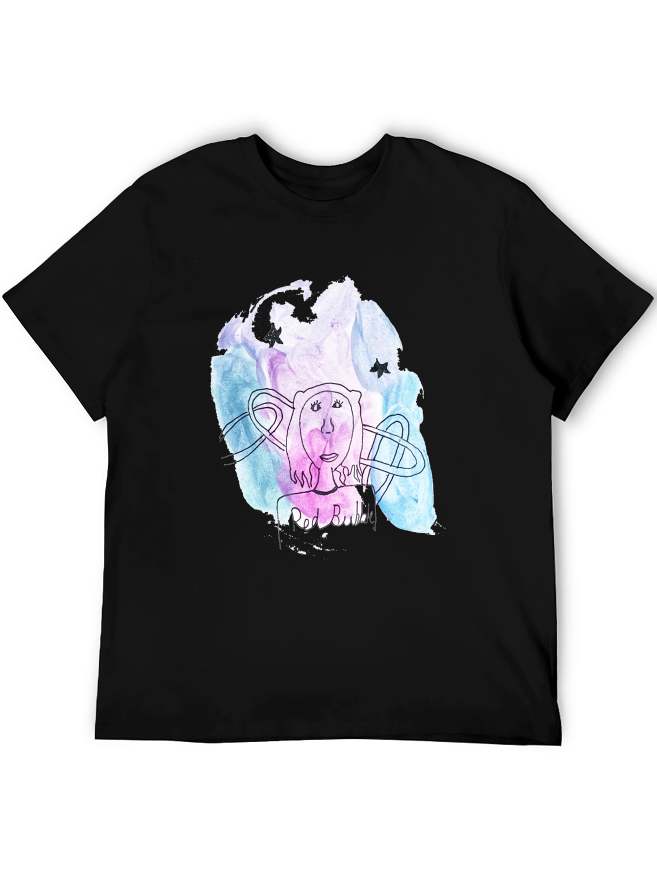 Abstract Art Graphic Black T-Shirt