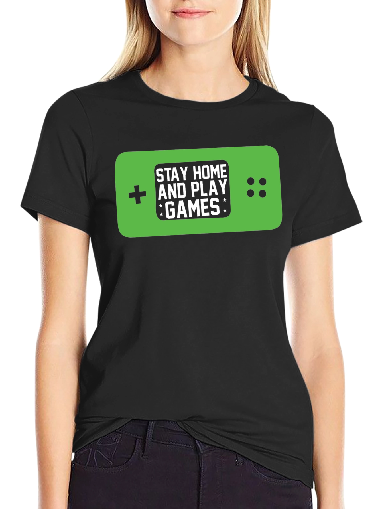 Stay Home & Play Games T-Shirt - Gamer Tee