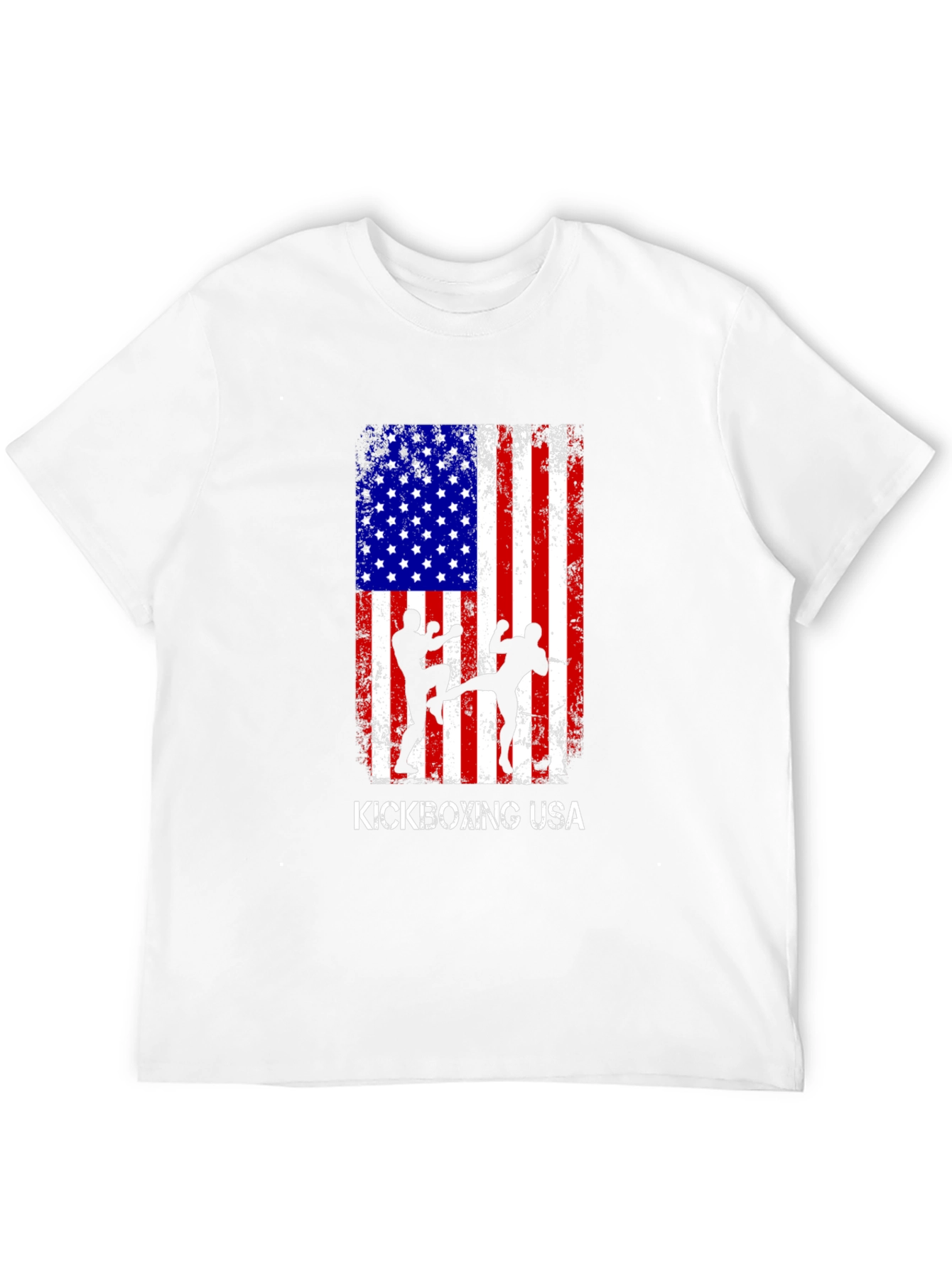 Kickboxing USA Flag Graphic T-Shirt