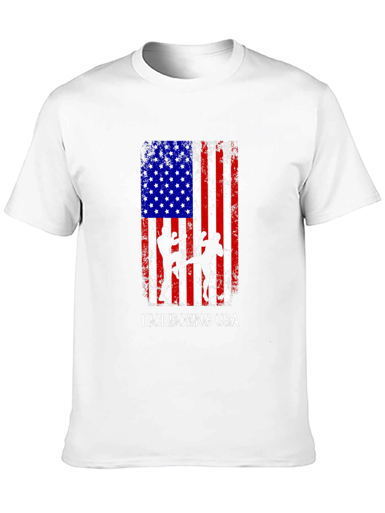Kickboxing USA Flag Graphic T-Shirt