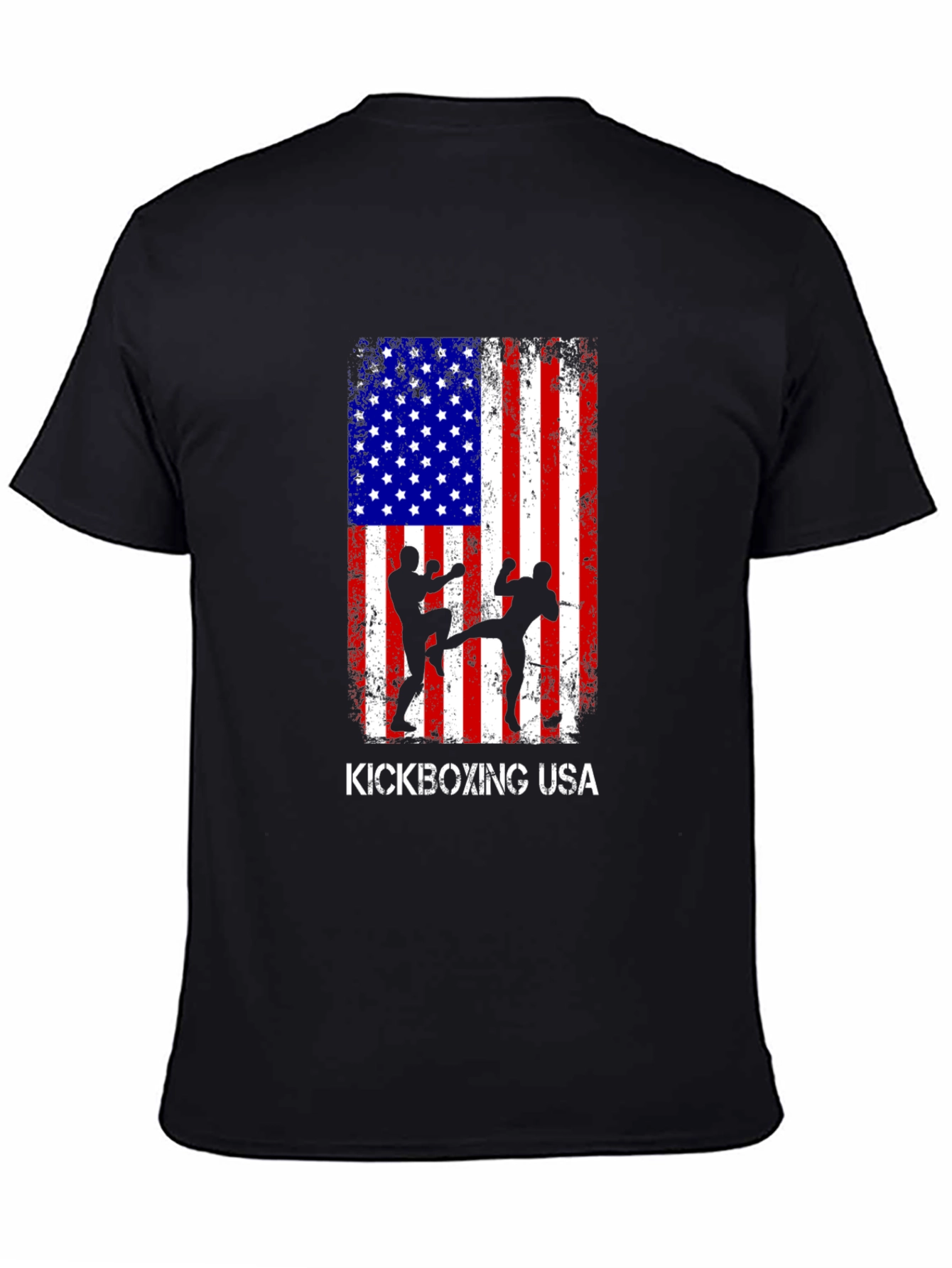Kickboxing USA Flag Graphic T-Shirt