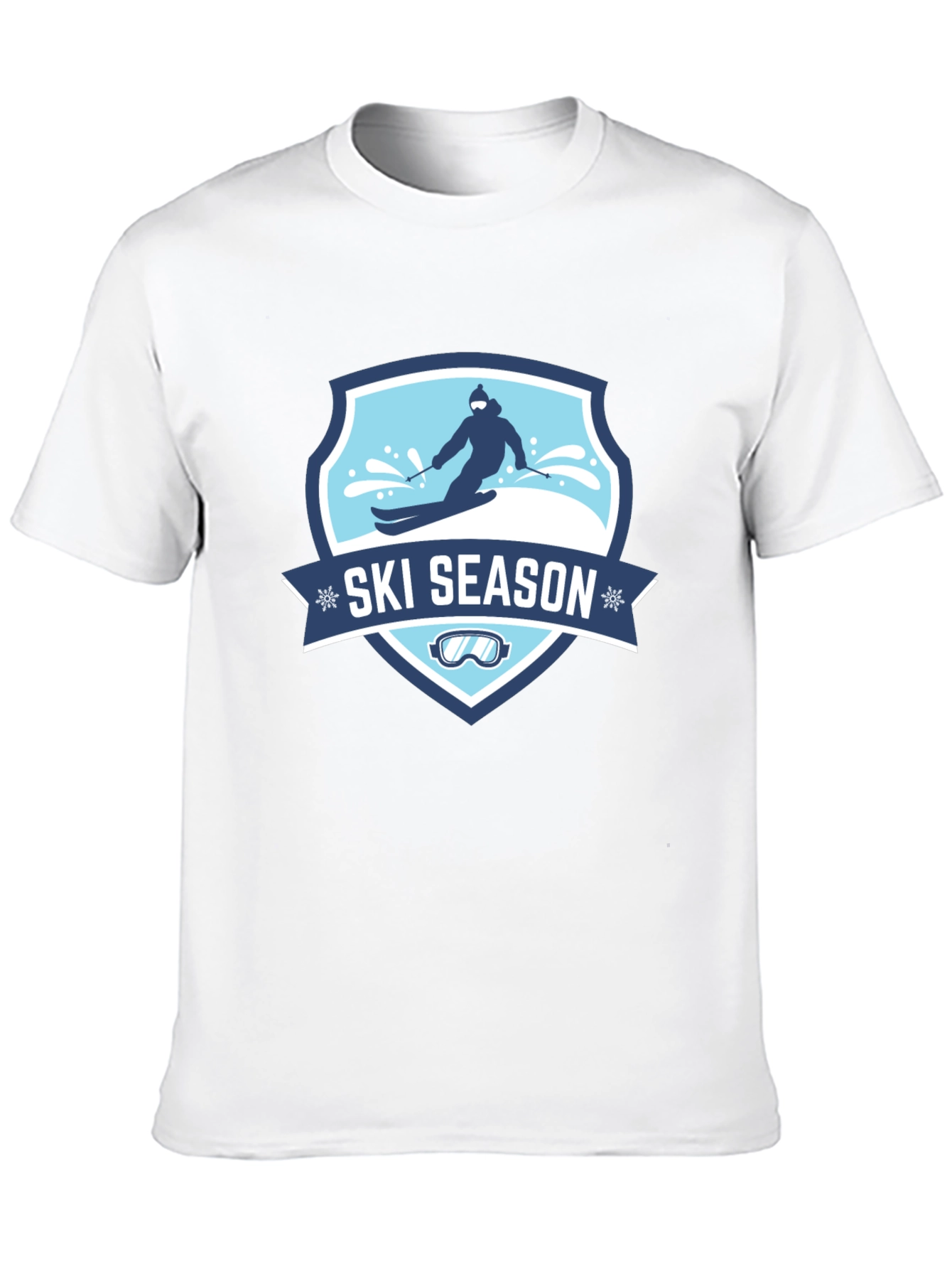 Ski Season Black T-Shirt