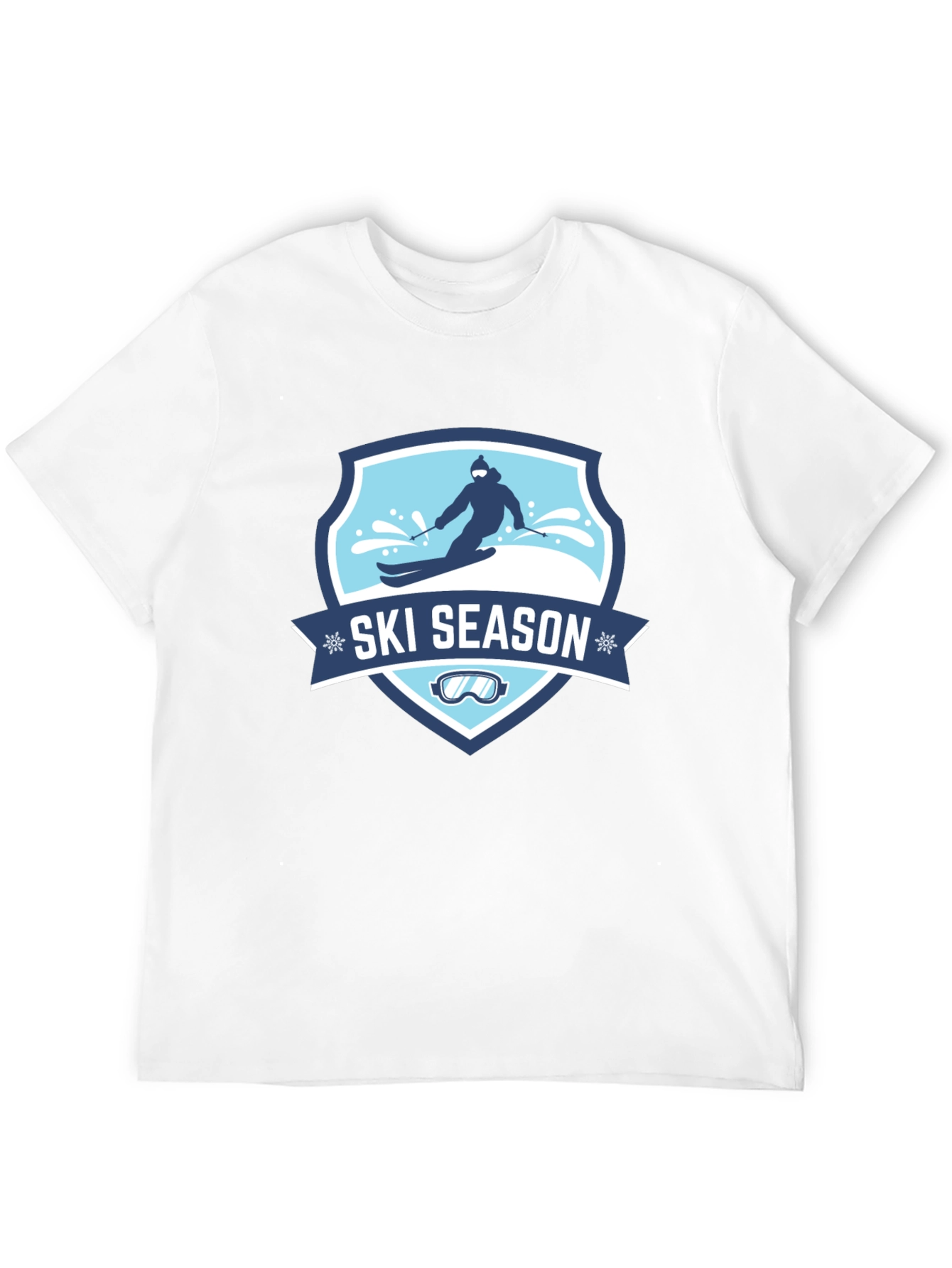 Ski Season Black T-Shirt