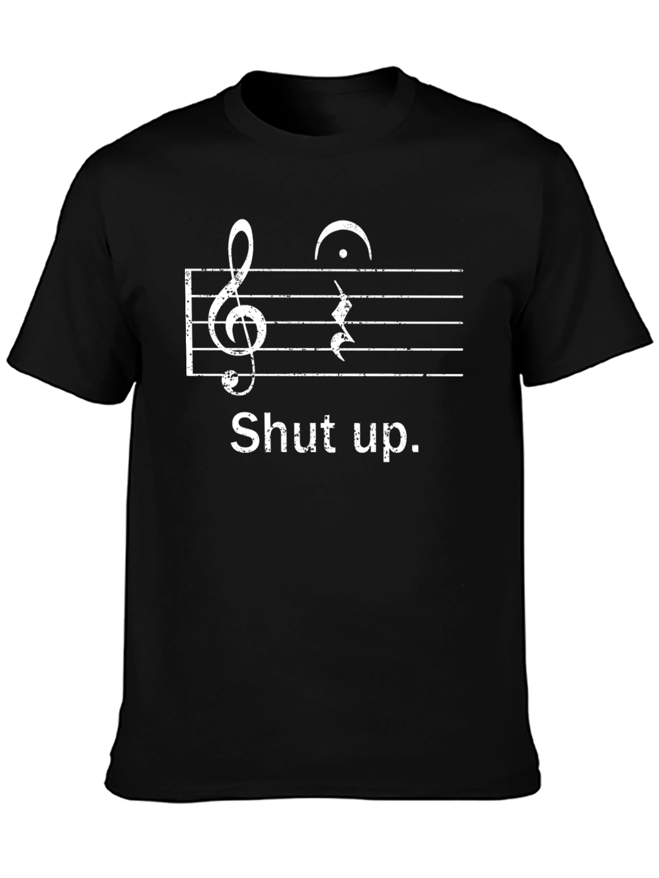 Shut Up Music Note T-Shirt