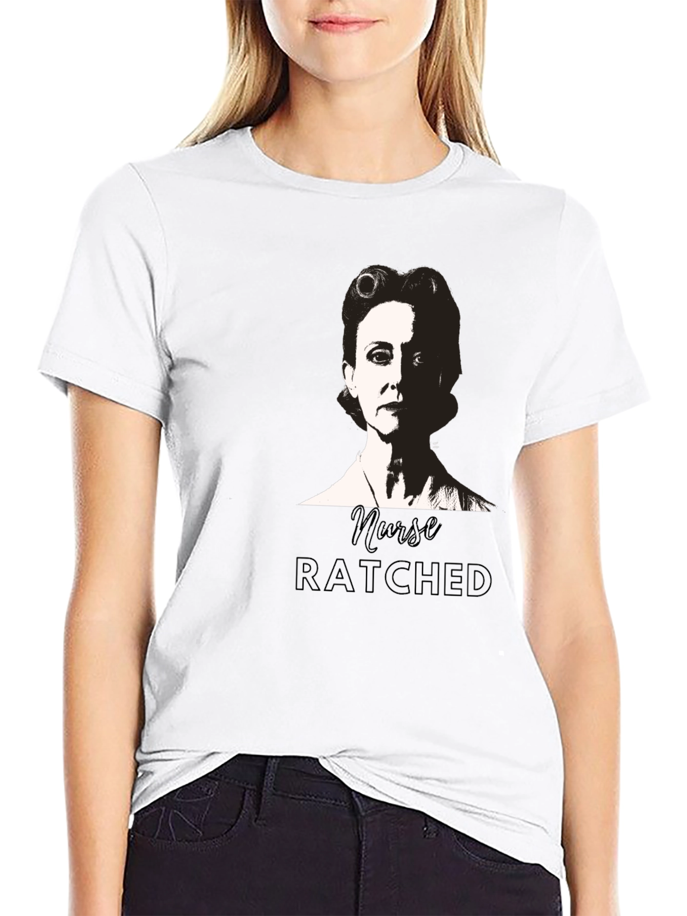 Nurse Ratched Black Graphic Tee
