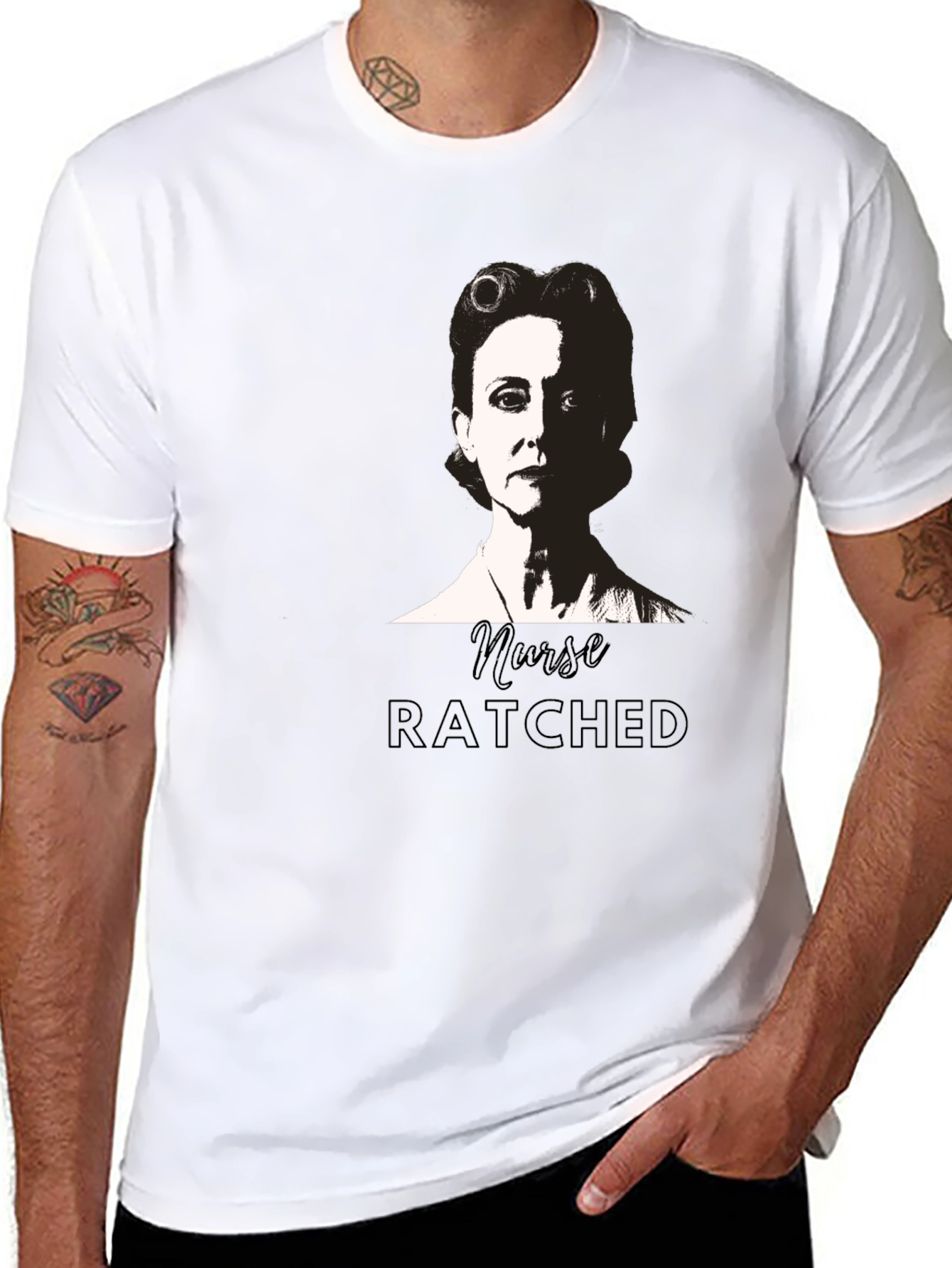 Nurse Ratched Black Graphic Tee