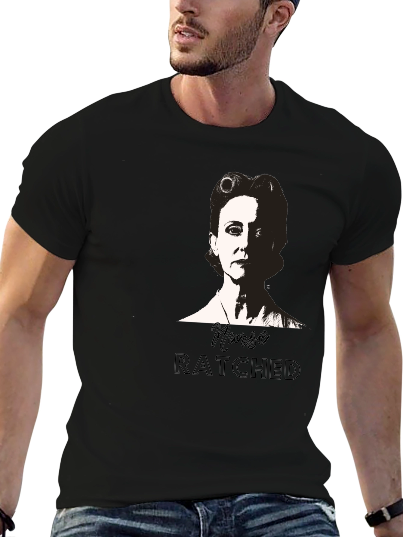 Nurse Ratched Black Graphic Tee