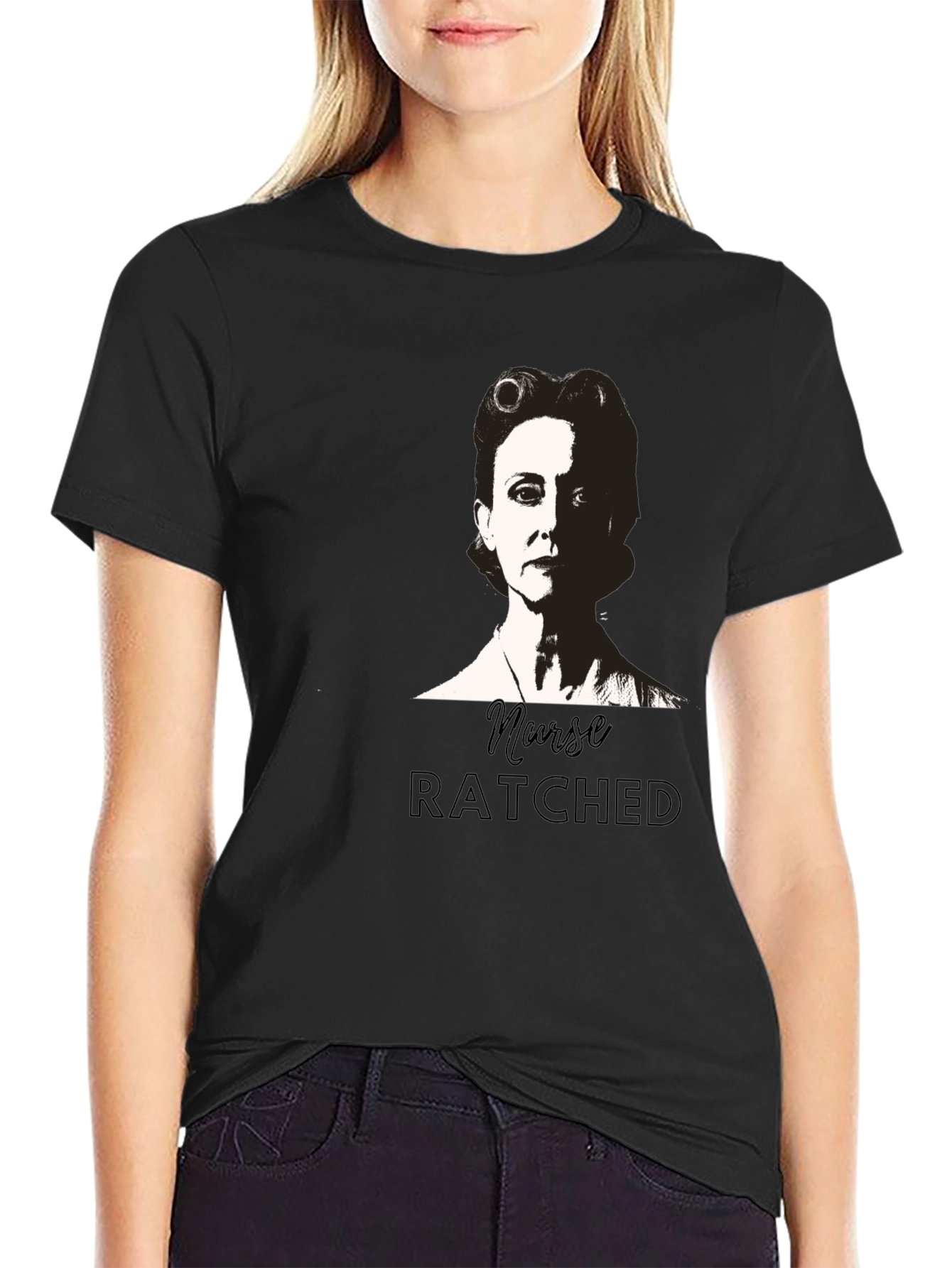Nurse Ratched Black Graphic Tee