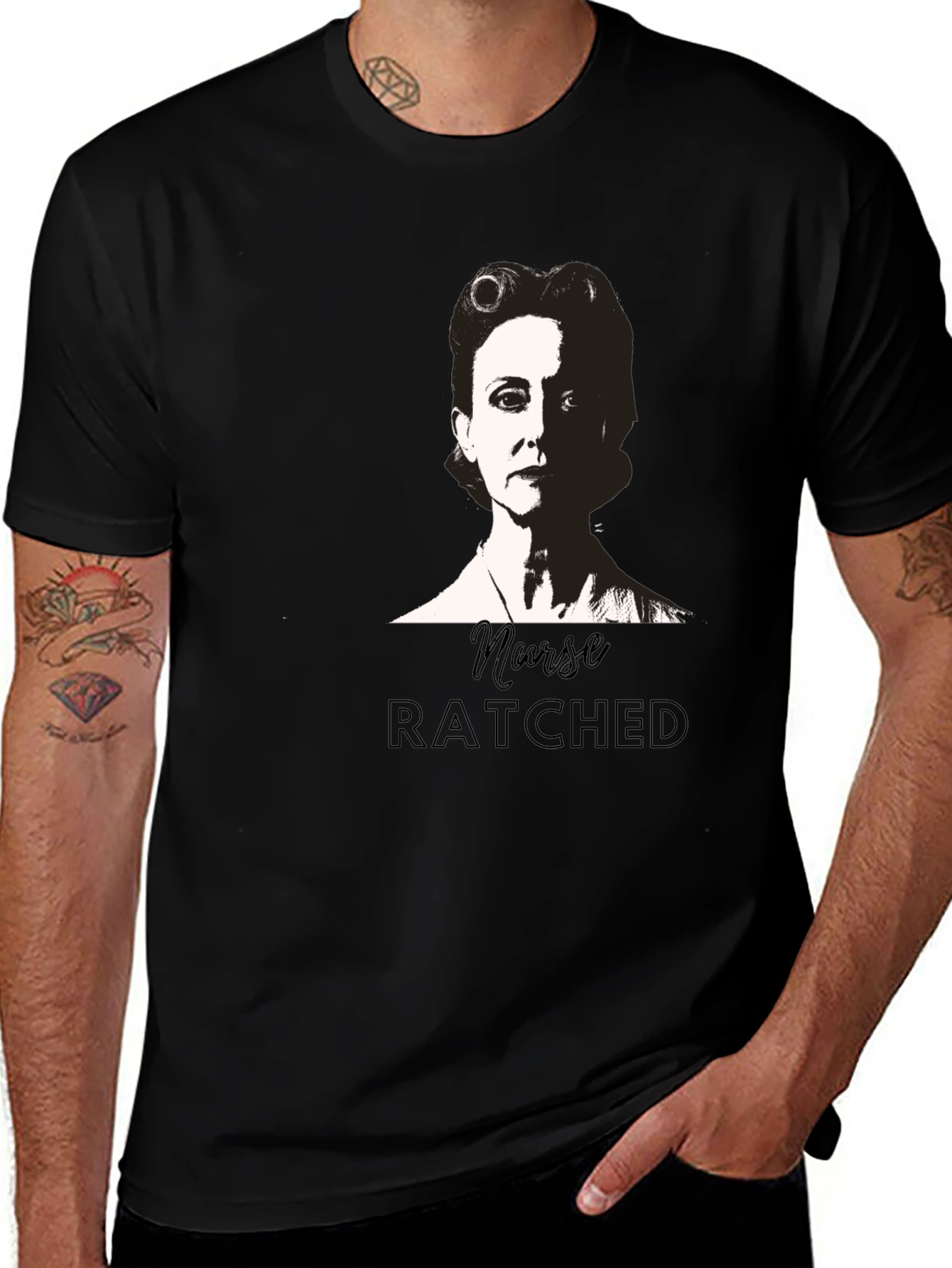 Nurse Ratched Black Graphic Tee