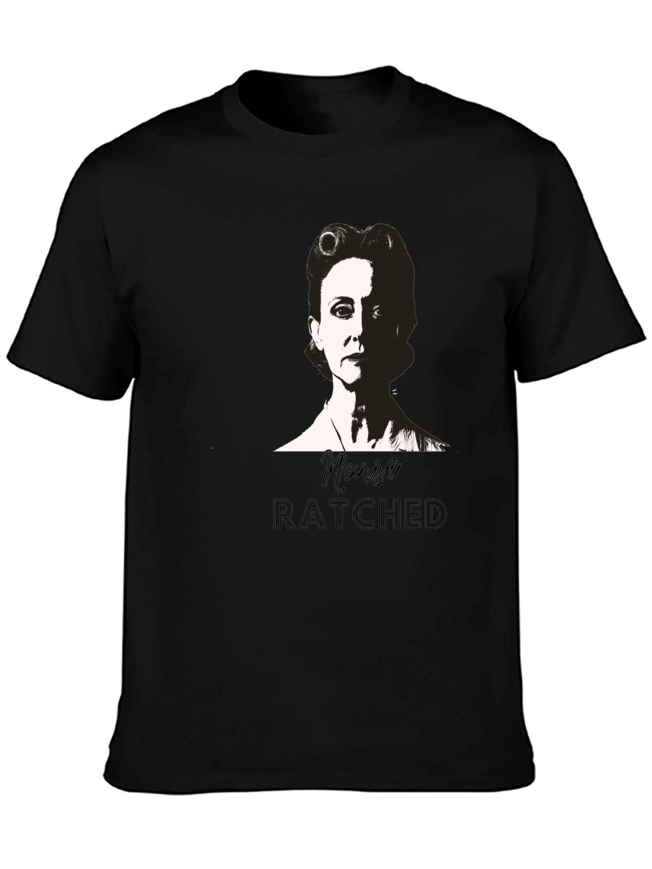 Nurse Ratched Black Graphic Tee