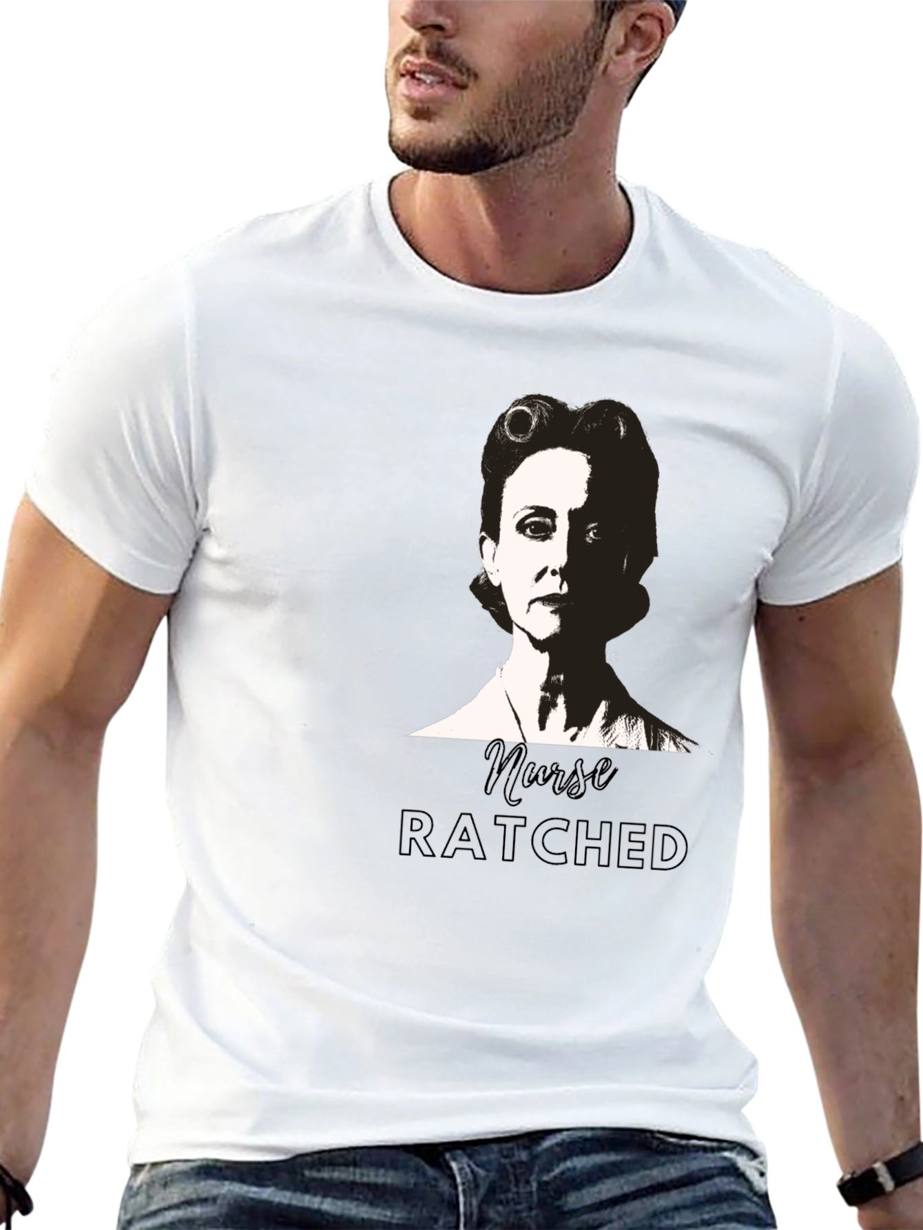Nurse Ratched Black Graphic Tee