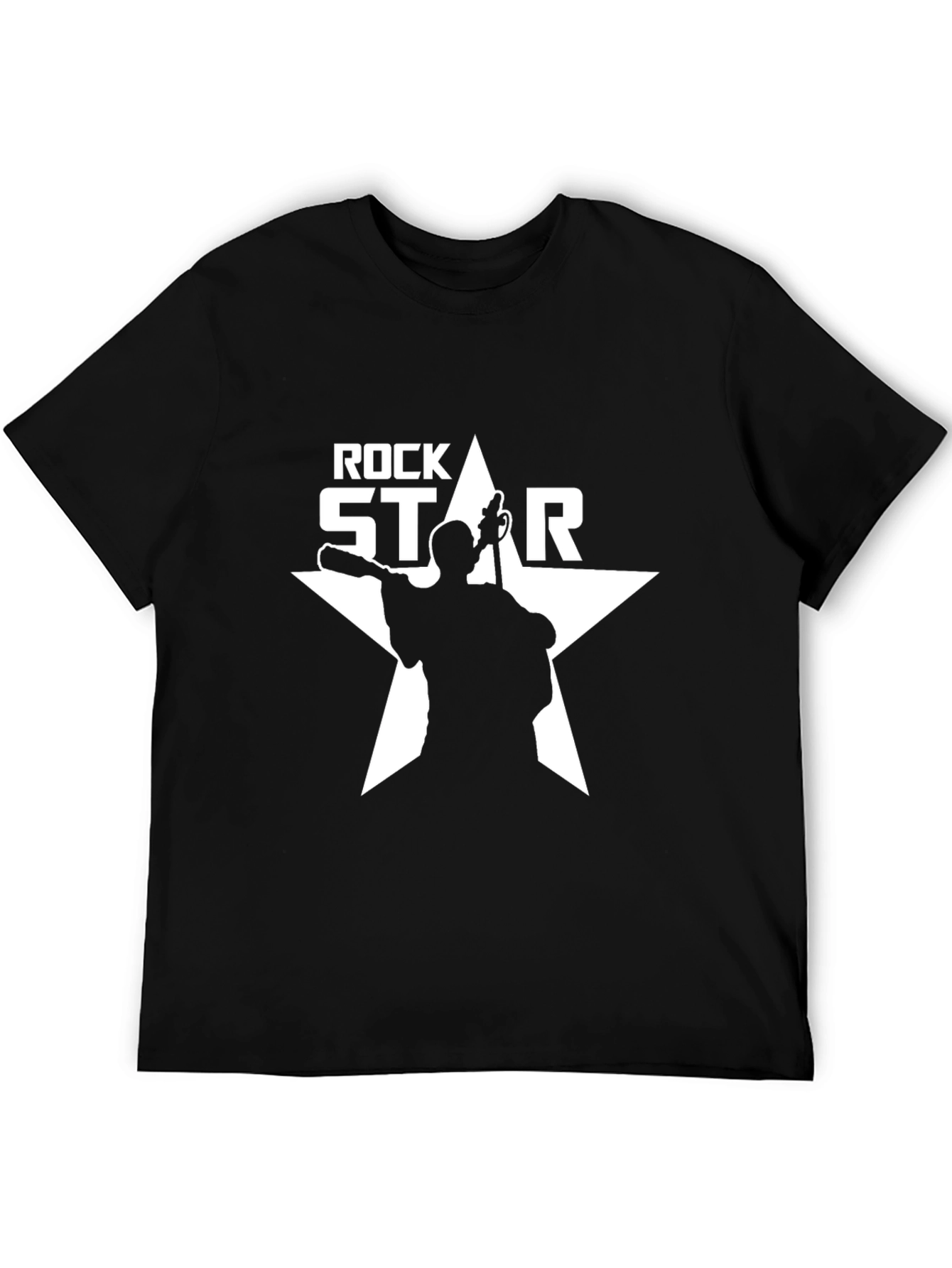 Rock Star Graphic Tee - Mens Black T-Shirt