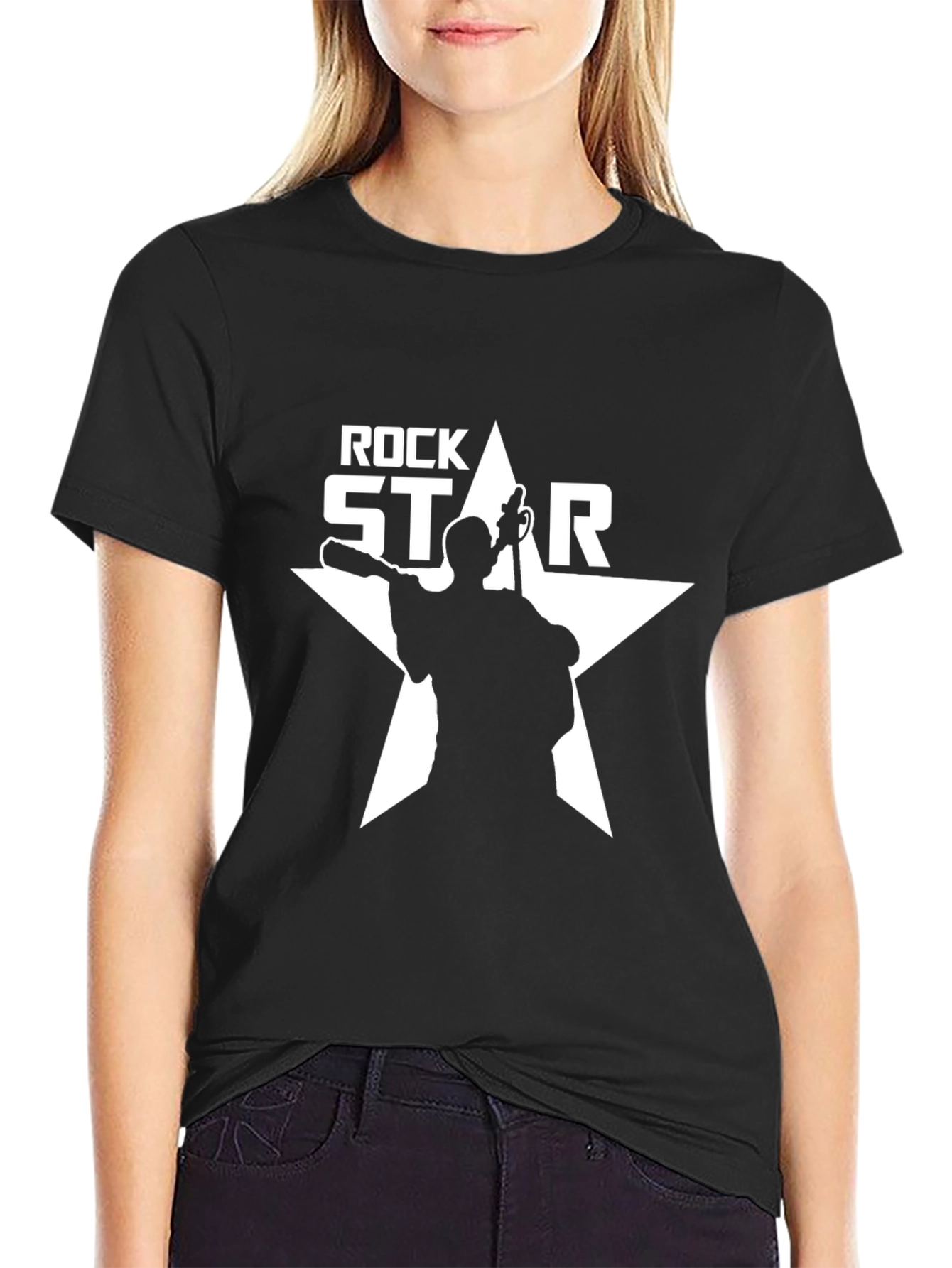 Rock Star Graphic Tee - Mens Black T-Shirt