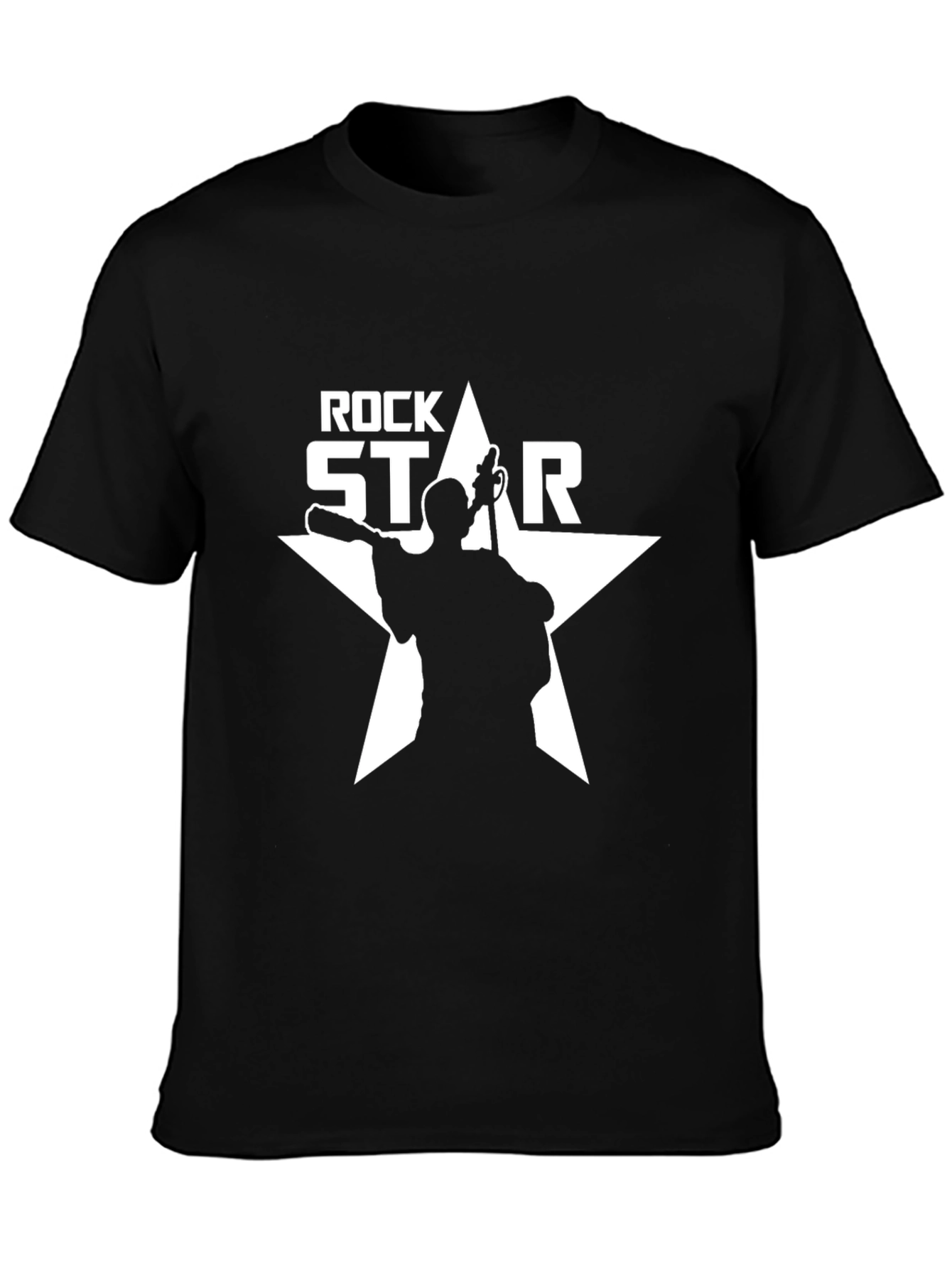 Rock Star Graphic Tee - Mens Black T-Shirt