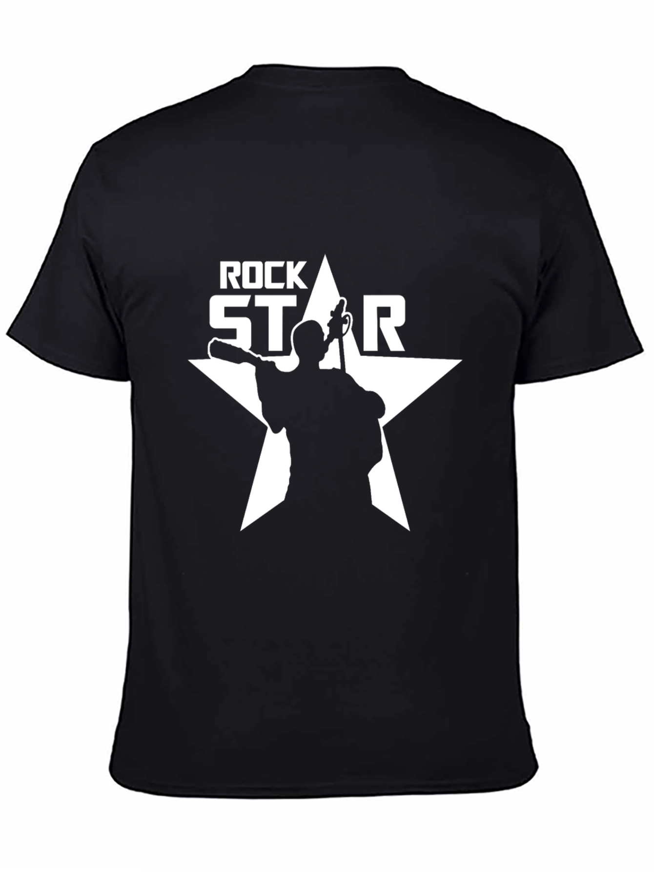 Rock Star Graphic Tee - Mens Black T-Shirt