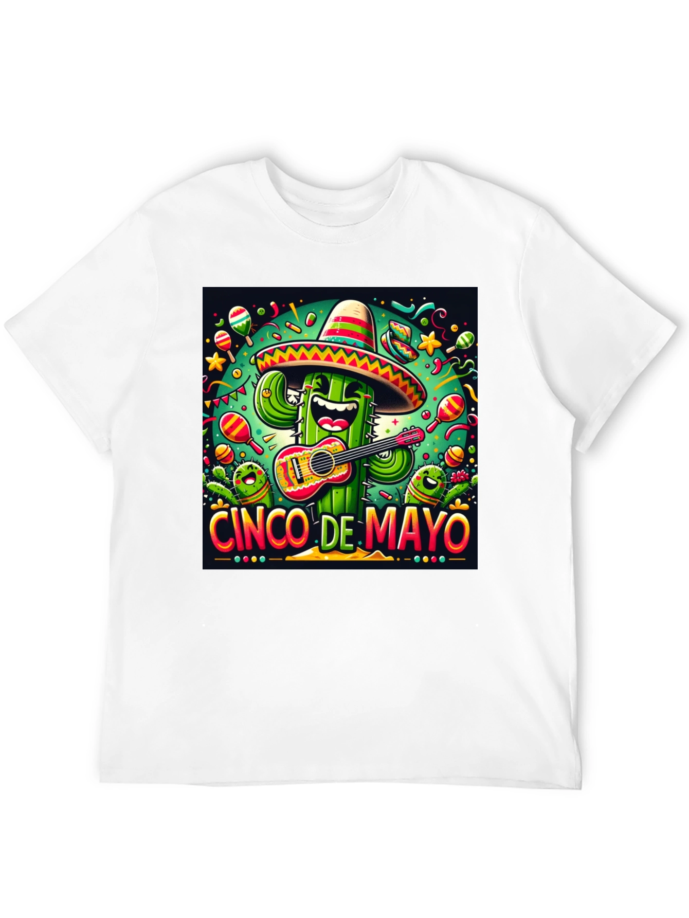 Cinco de Mayo Cactus Graphic Tee