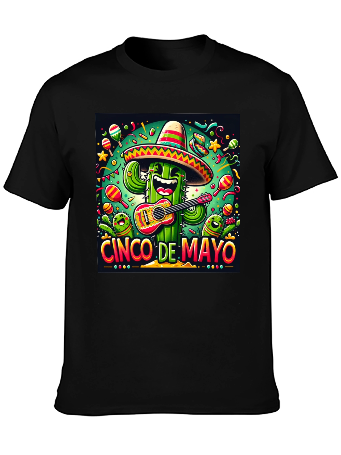 Cinco de Mayo Cactus Graphic Tee