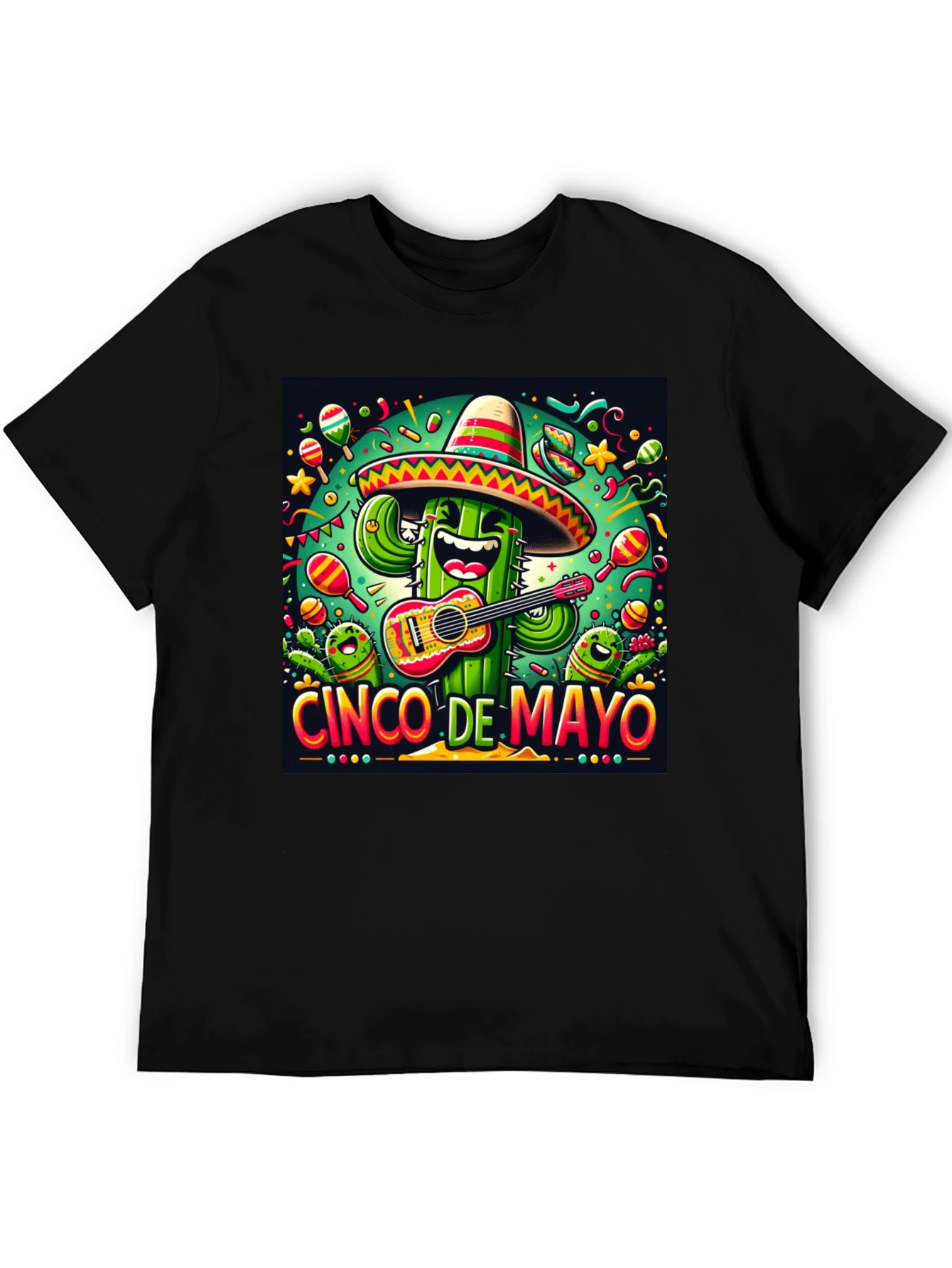 Cinco de Mayo Cactus Graphic Tee